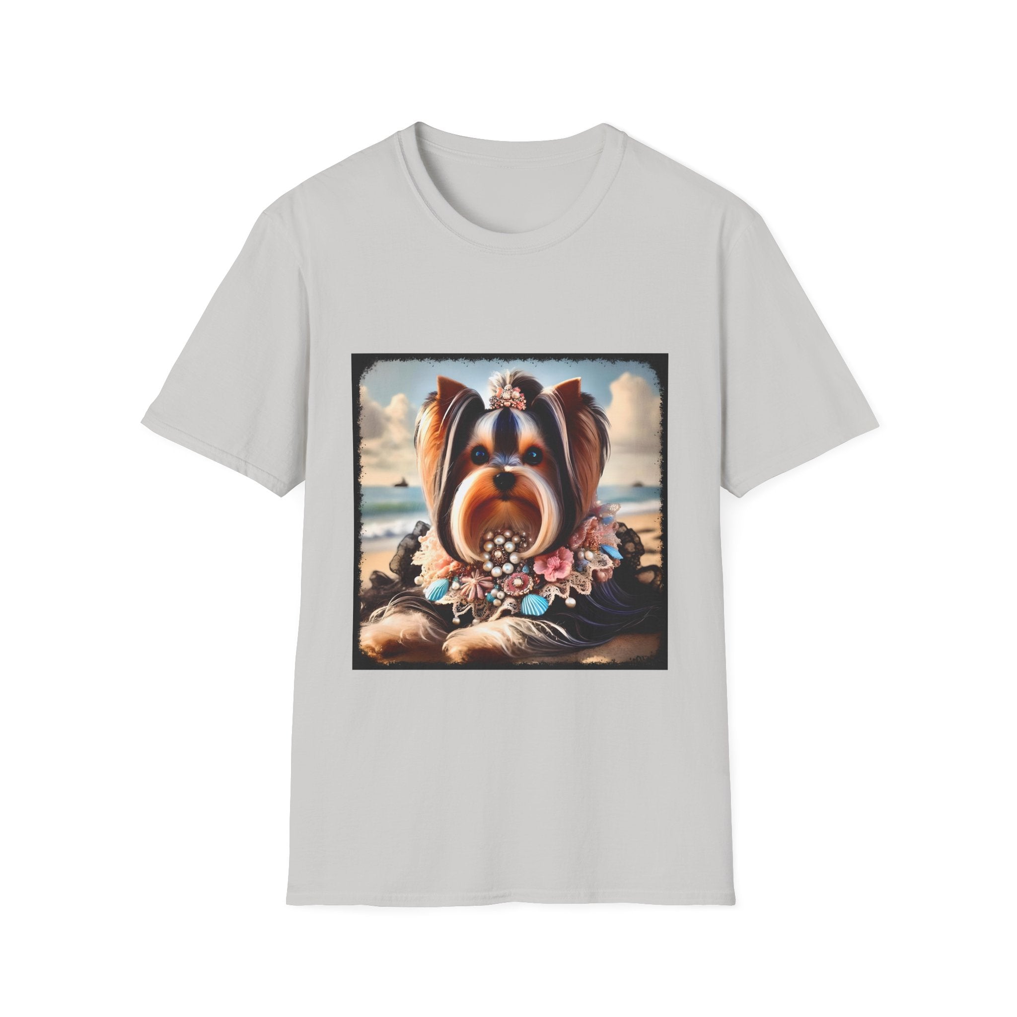 Yorkshire Terrier Seashell Siren | Unisex Dog T-Shirt