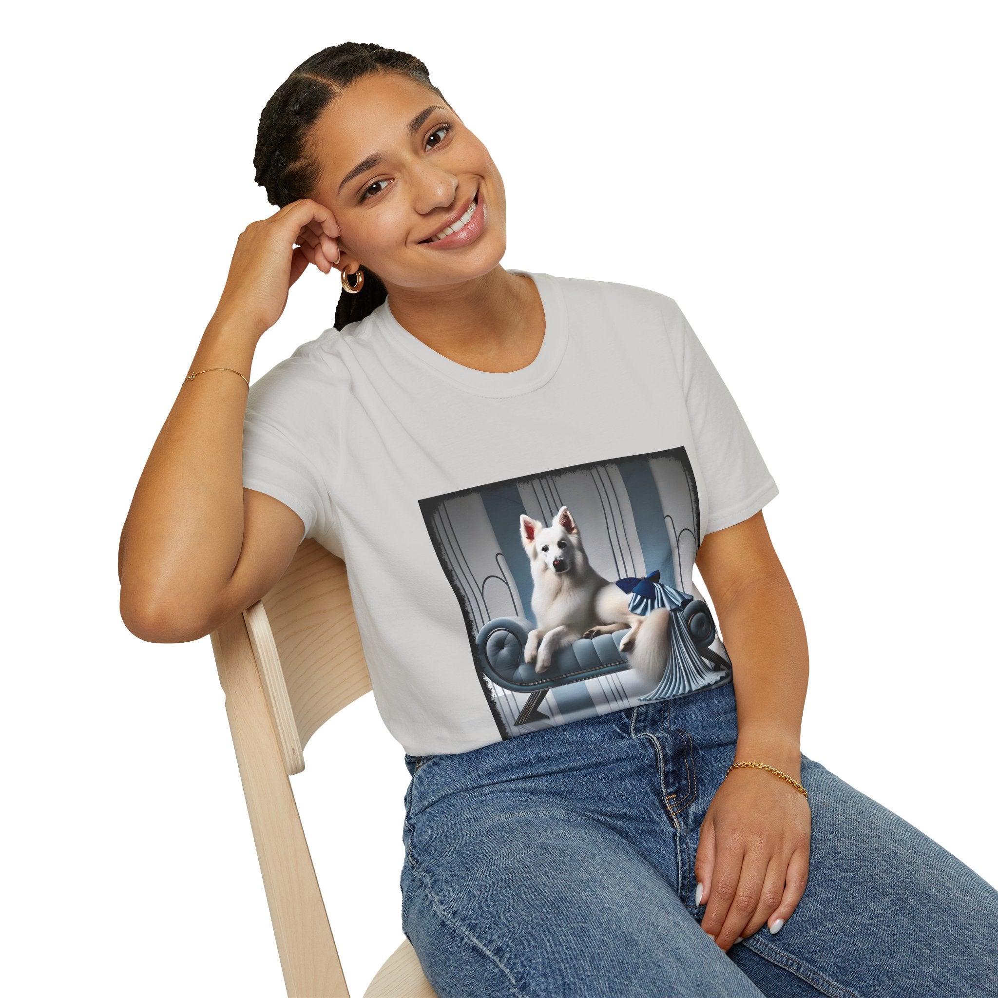 German Shepherd Blue Icon | Unisex Dog T-Shirt