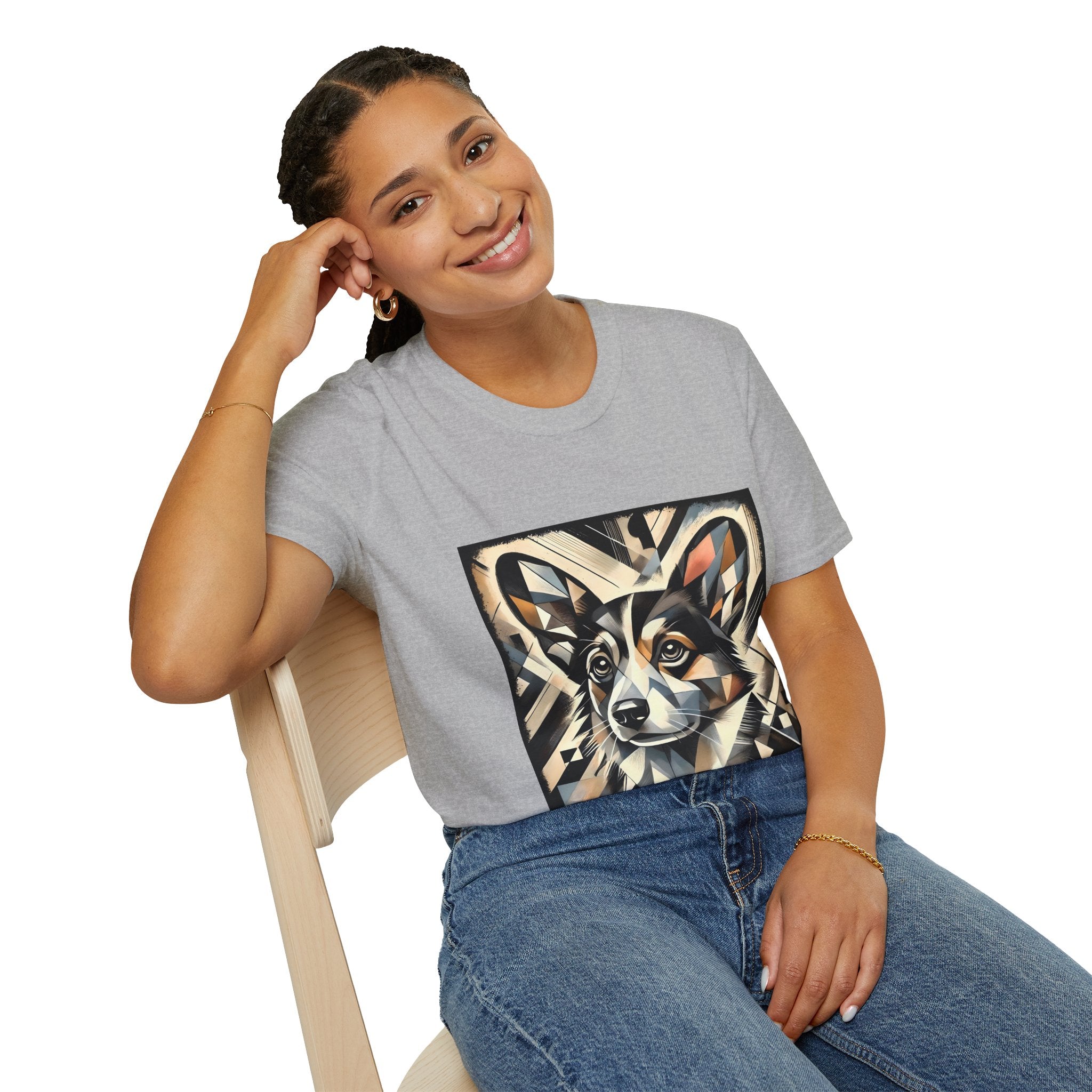 Pembroke Welsh Corgi Geometric | Unisex Dog T-Shirt