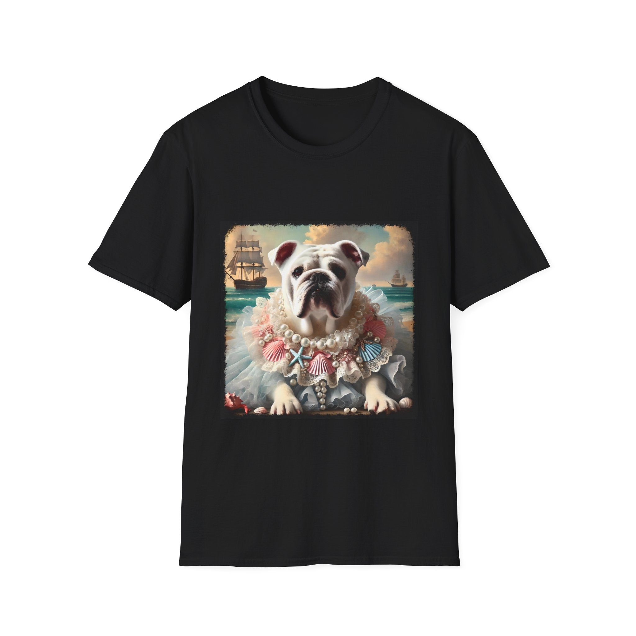 Bulldog Beach Babe | Unisex Dog T-Shirt