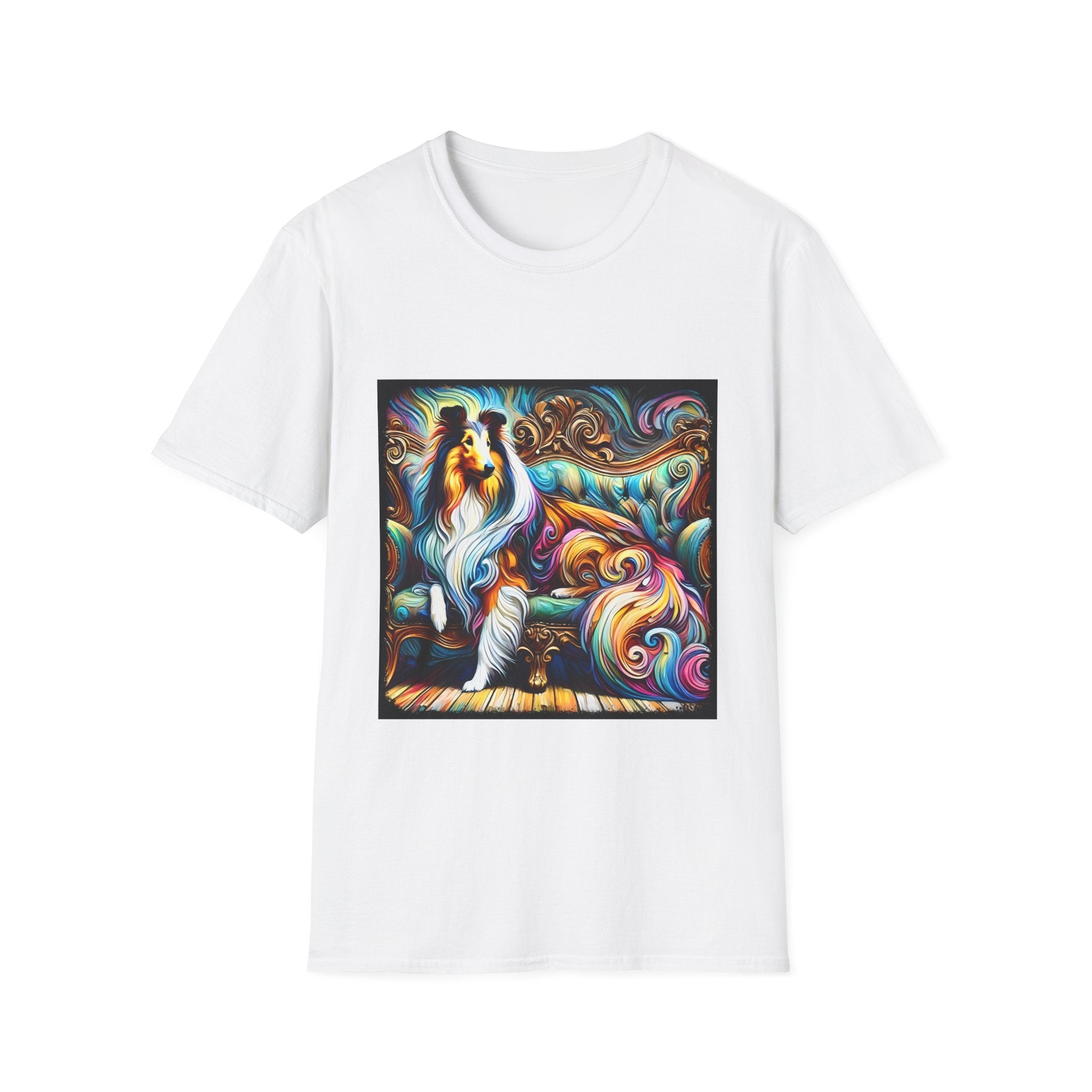 Collie Pastel Swirl | Unisex Dog T-Shirt