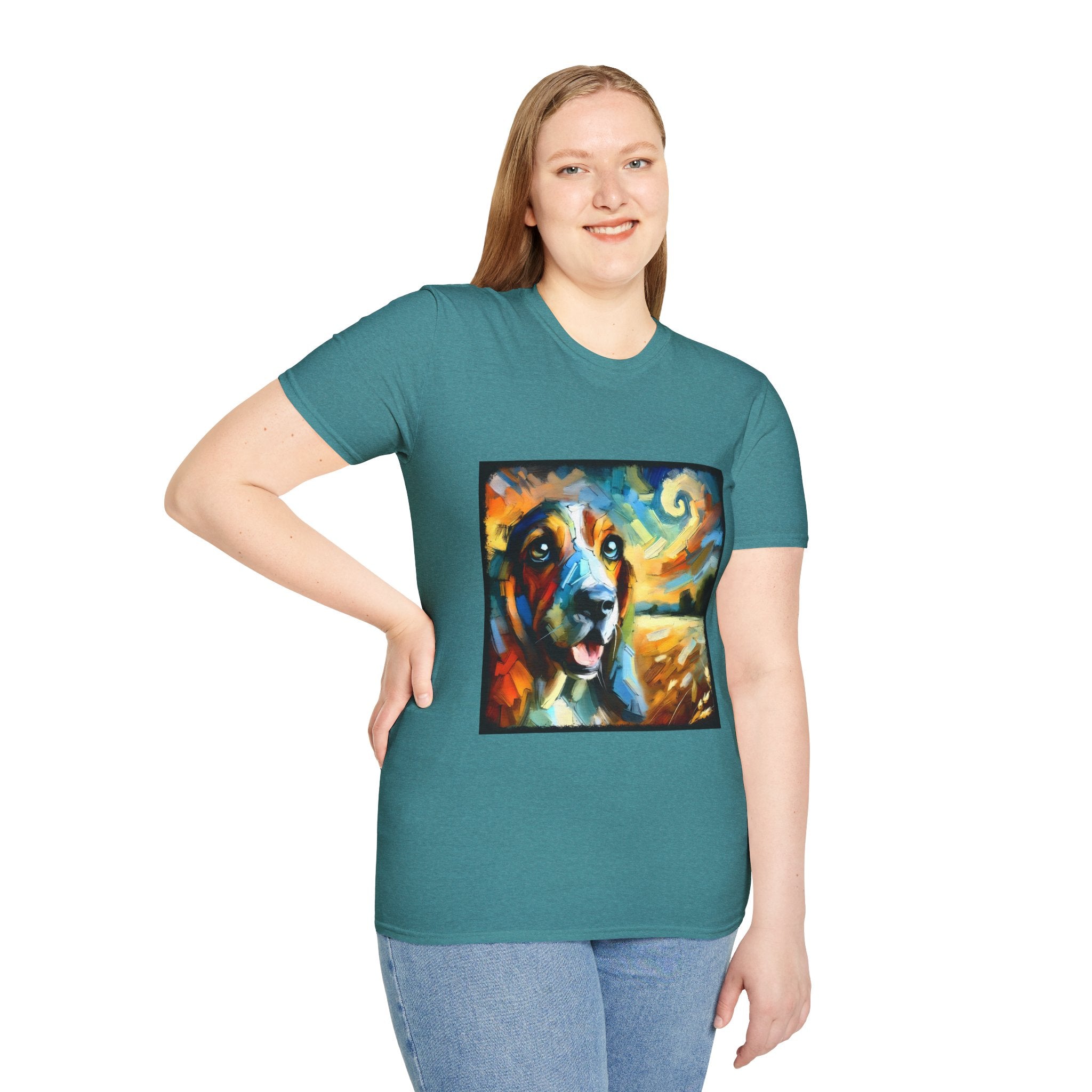 Basset Hound Sun Swirl | Unisex Dog T-Shirt