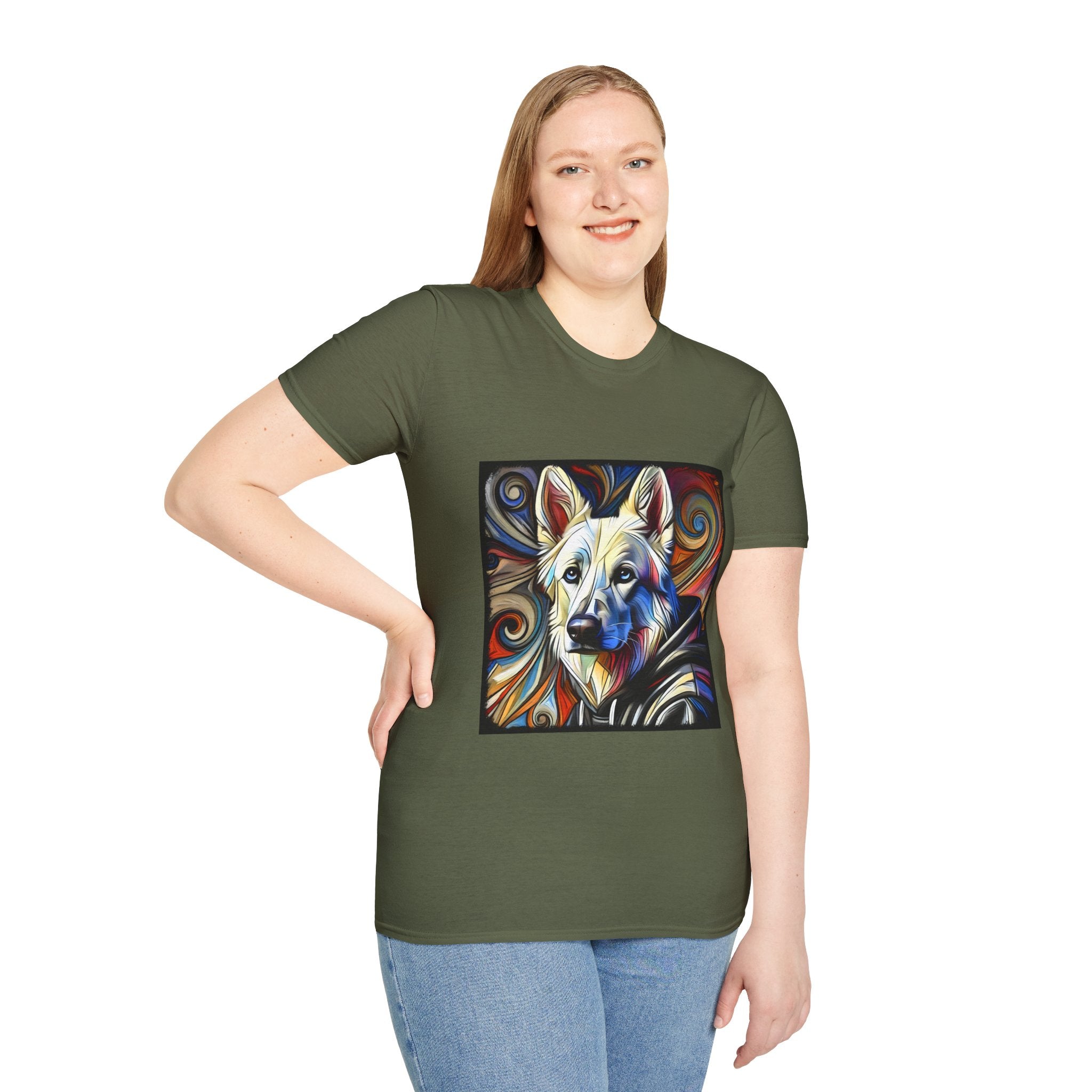 German Shepherd Hoodie Swirl | Unisex Dog T-Shirt