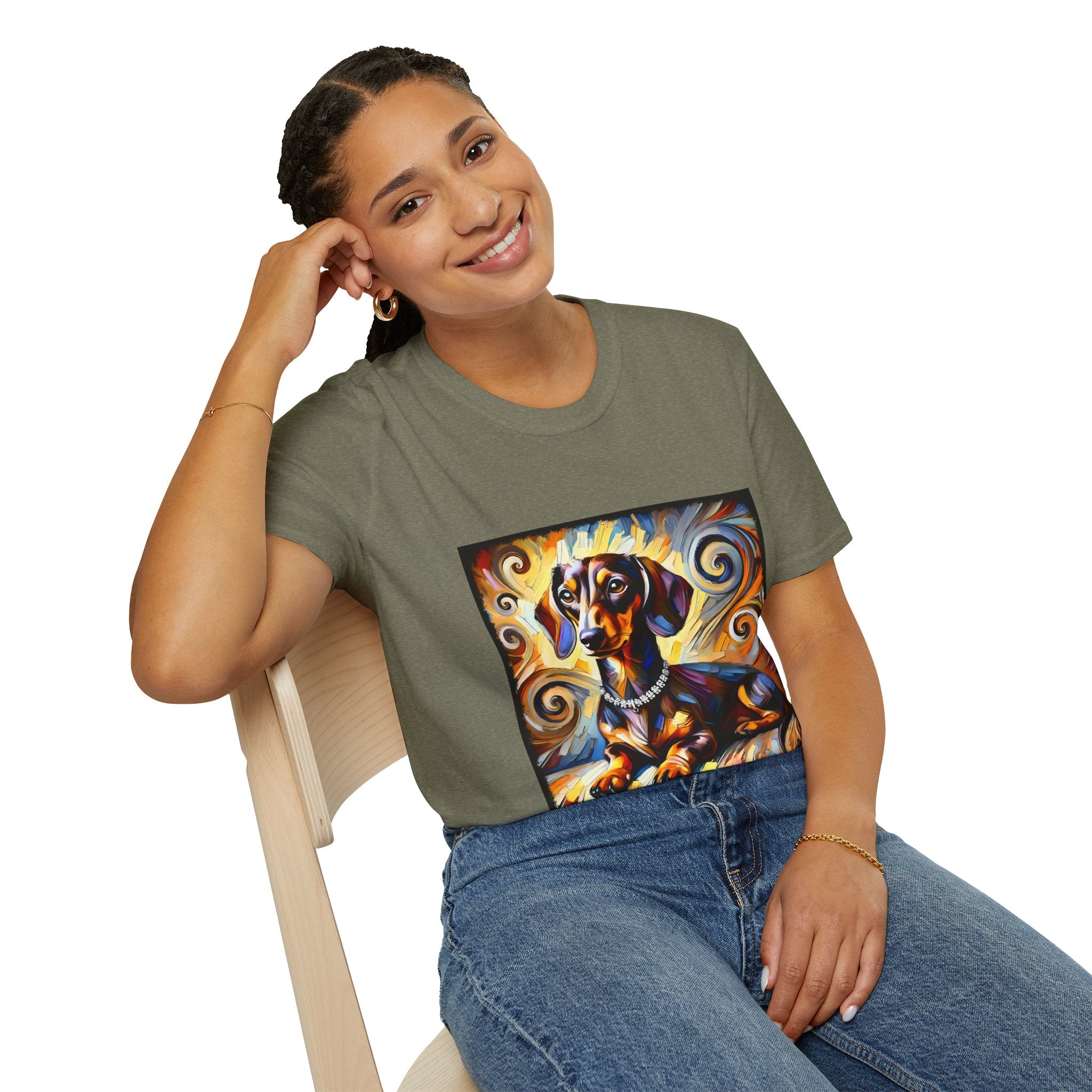 Dachshund Sun Swirl | Unisex Dog T-Shirt