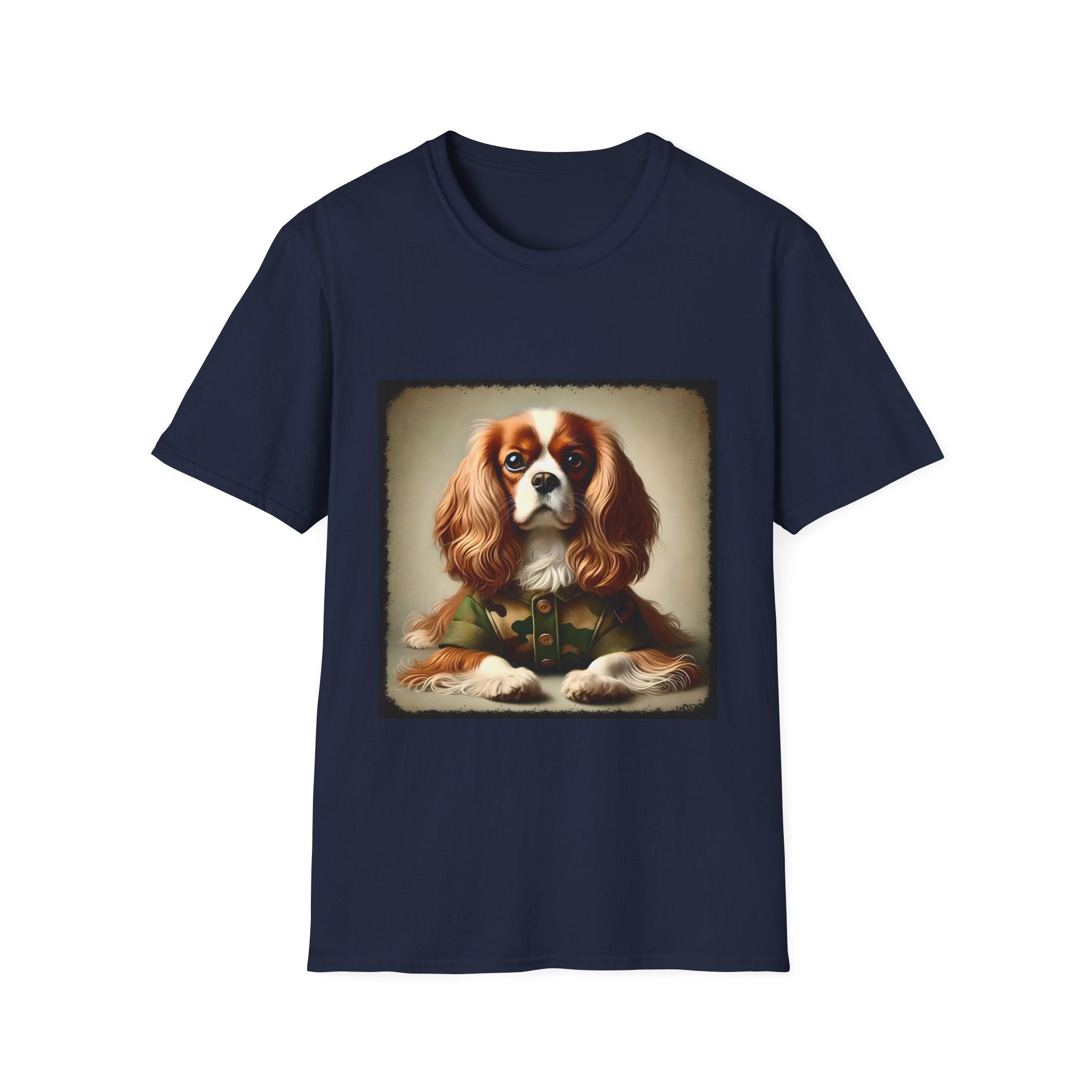 Cavalier King Charles Spaniel Camo Comrade | Unisex Dog T-Shirt