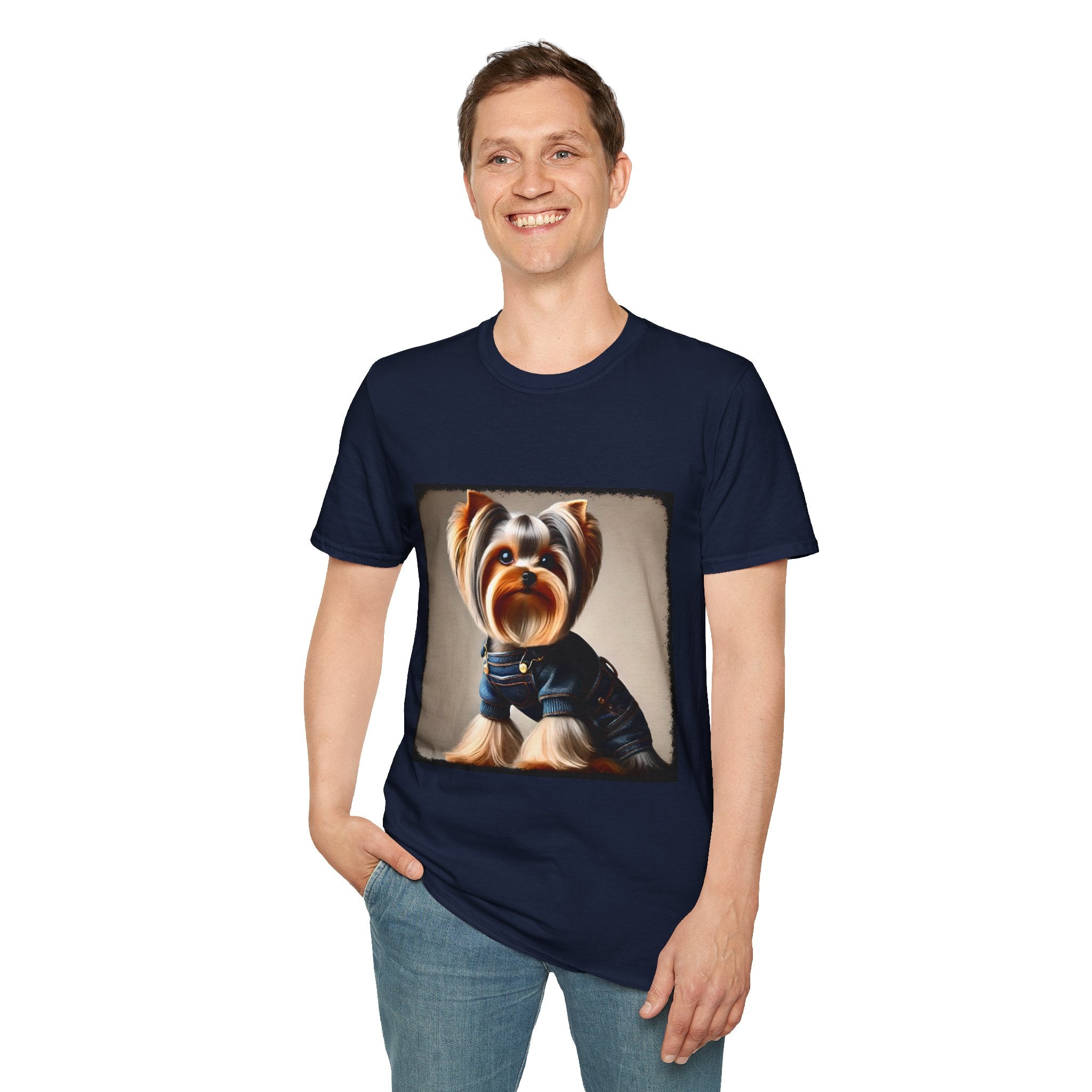 Yorkshire Terrier Denim Belle | Unisex Dog T-Shirt