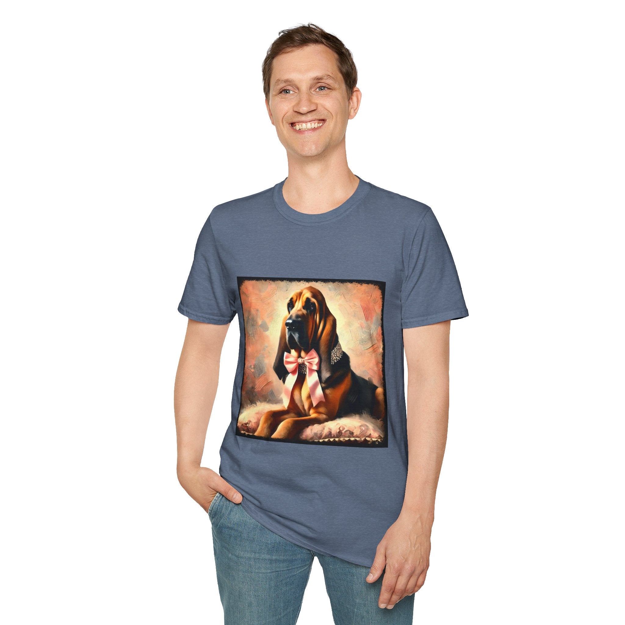 Bloodhound Poised Classic | Unisex Dog T-Shirt
