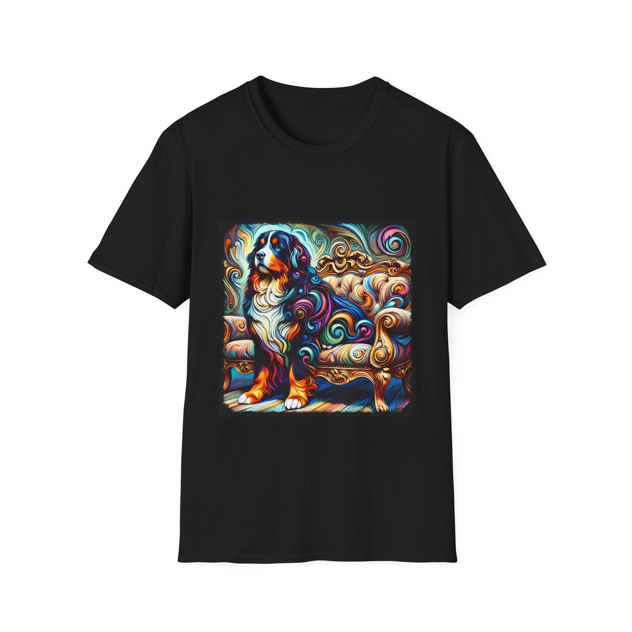 Bernese Mountain Dog Majestic Swirl | Unisex Dog T-Shirt