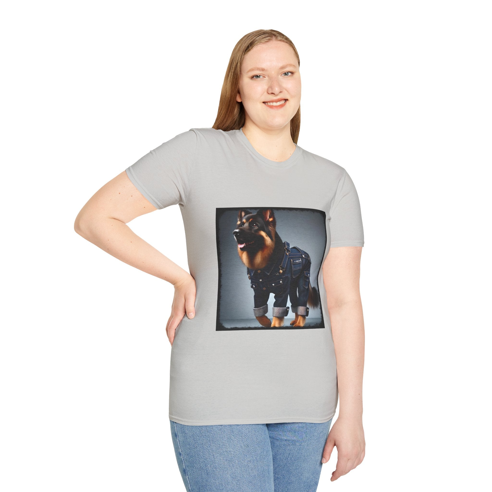 German Shepherd Denim Dream | Unisex Dog T-Shirt