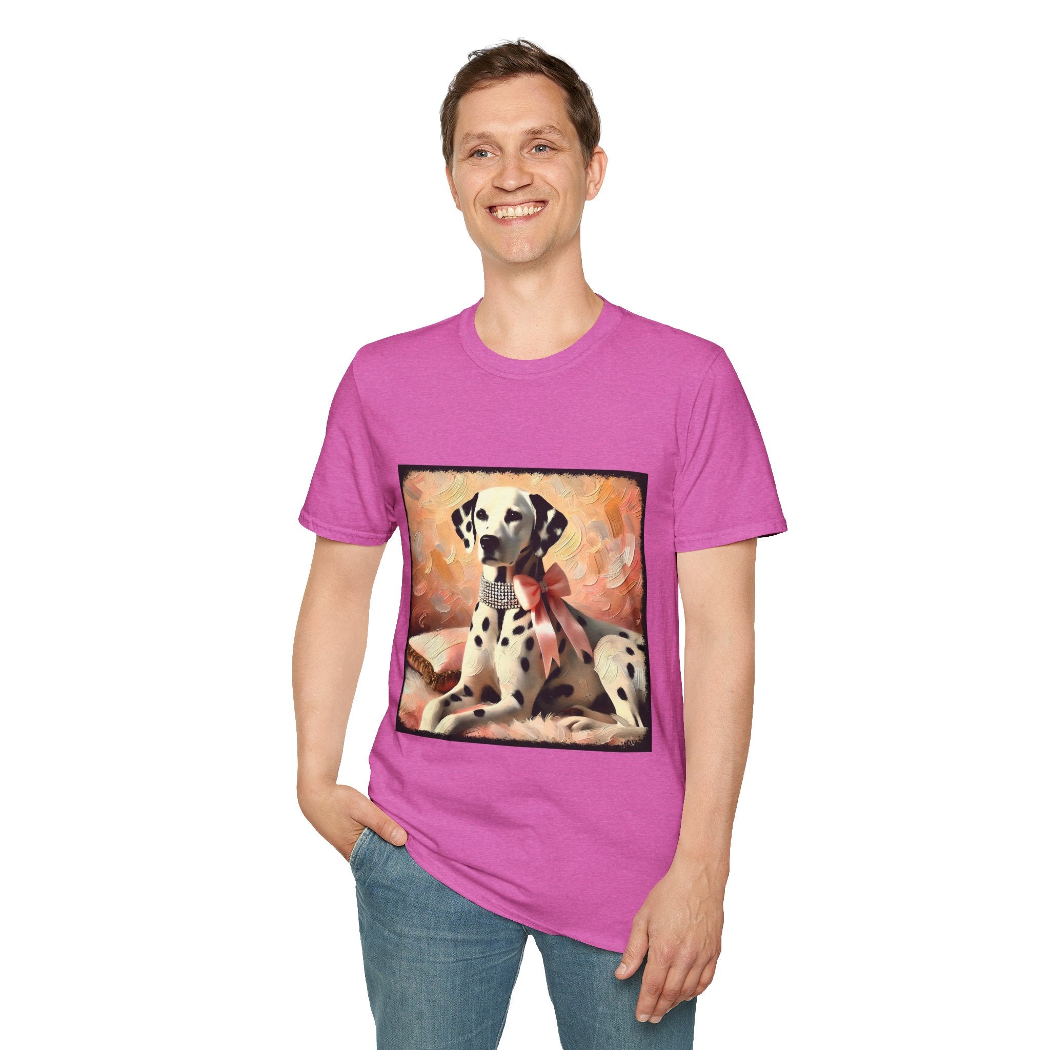 Dalmatian Diamond Bow Classic | Unisex Dog T-Shirt