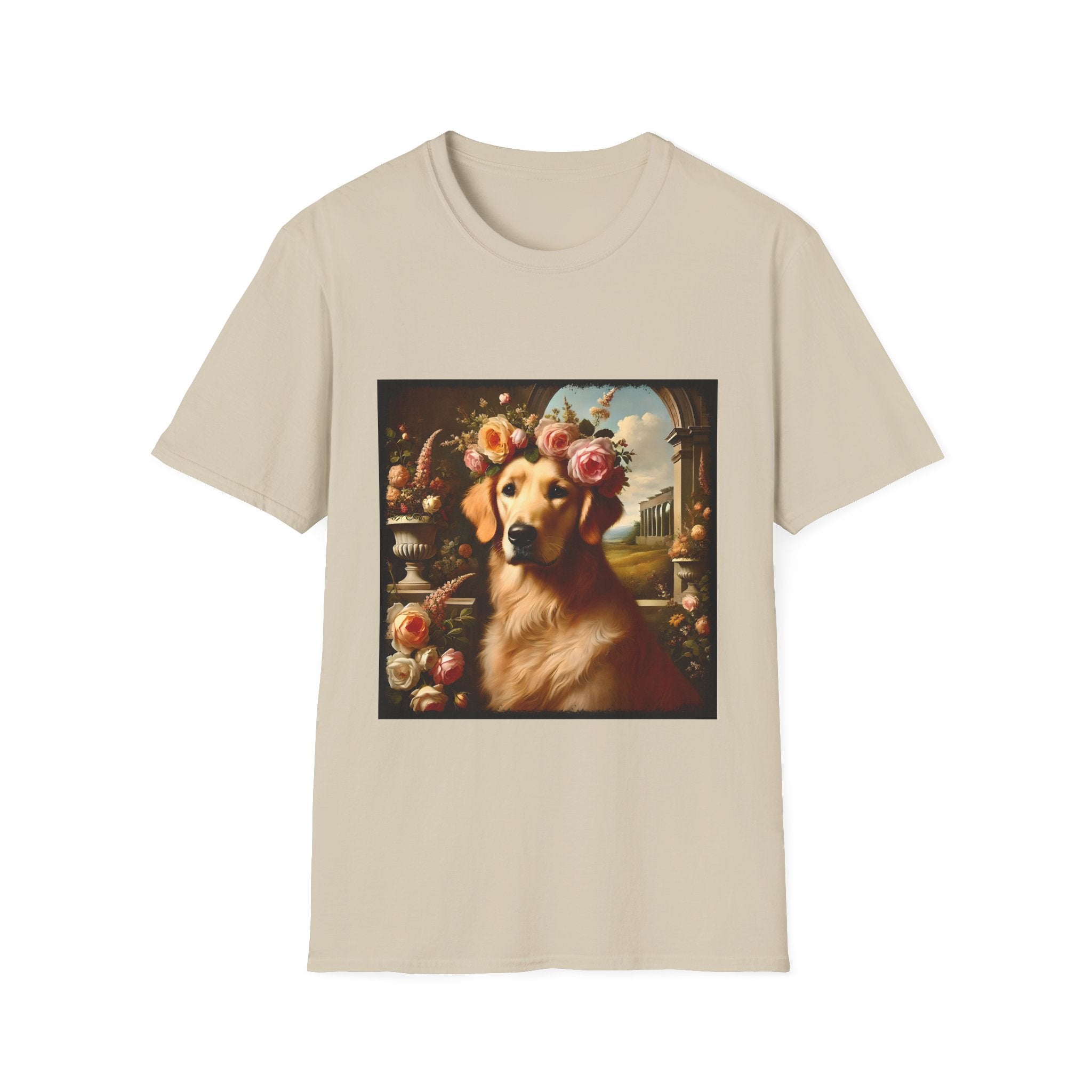Golden Retriever Garden Bliss | Unisex Dog T-Shirt