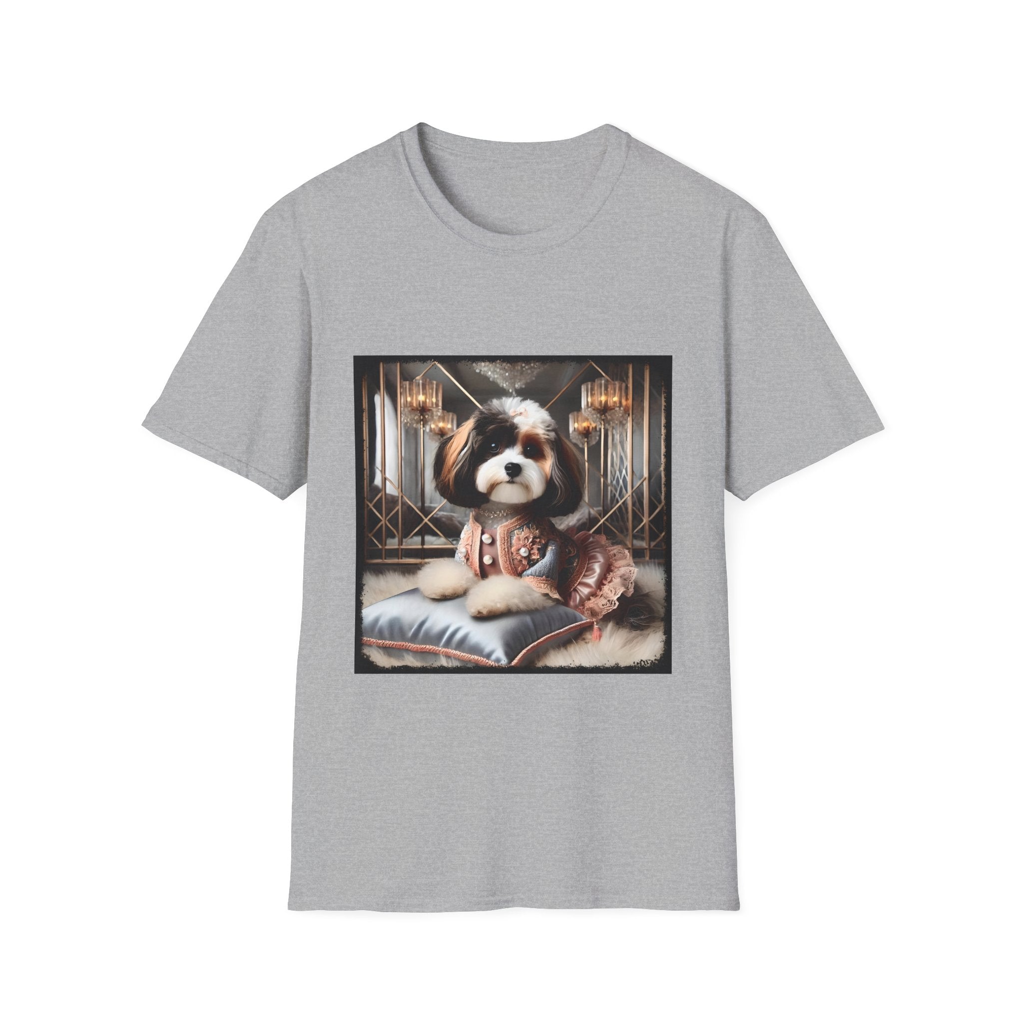 Cavapoo Posh Portrait | Unisex Dog T-Shirt