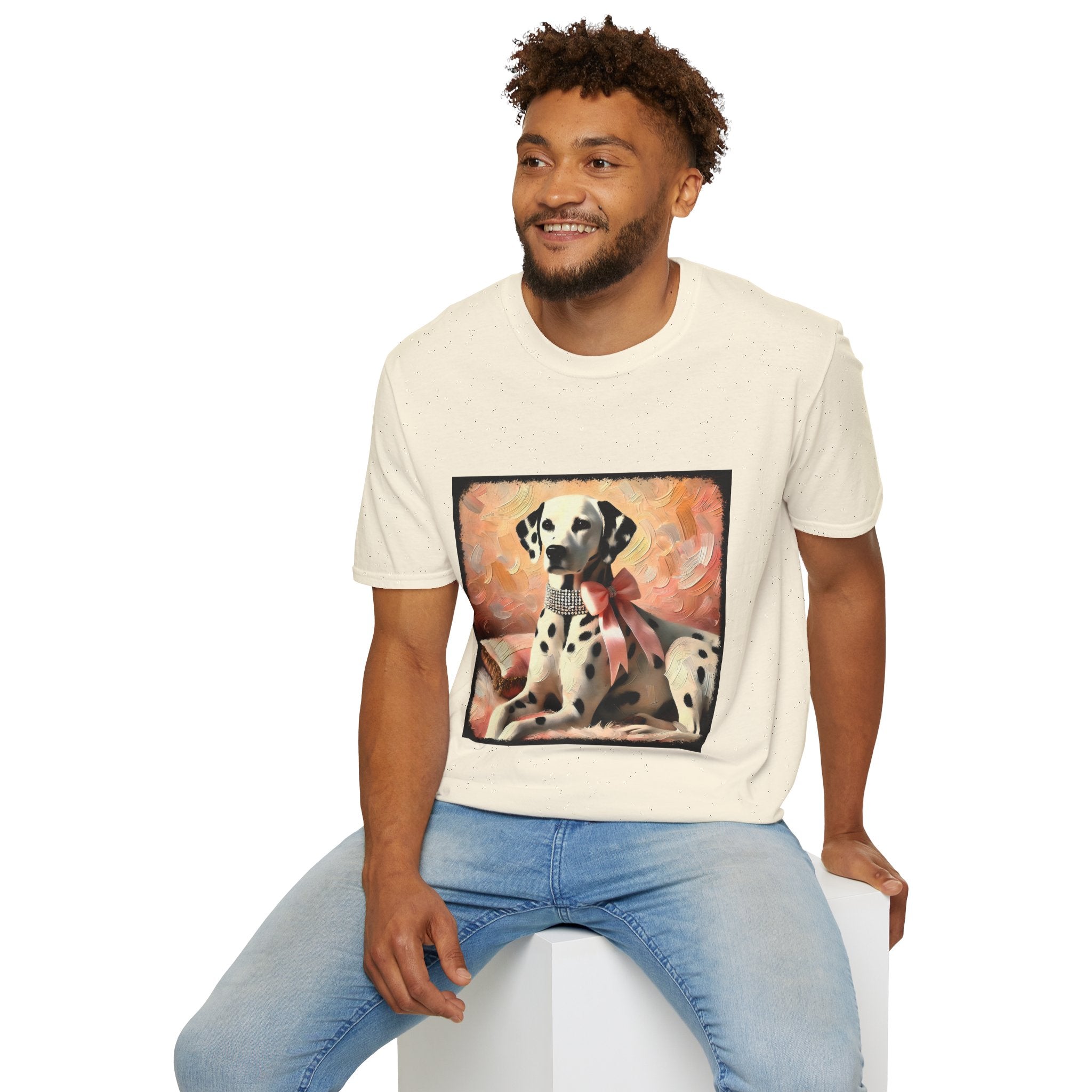 Dalmatian Diamond Bow Classic | Unisex Dog T-Shirt