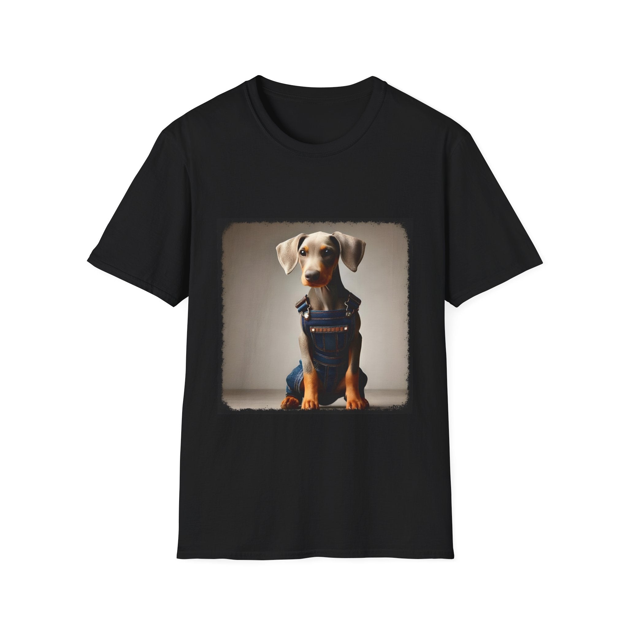 Doberman Pinscher Denim Dawg | Unisex Dog T-Shirt