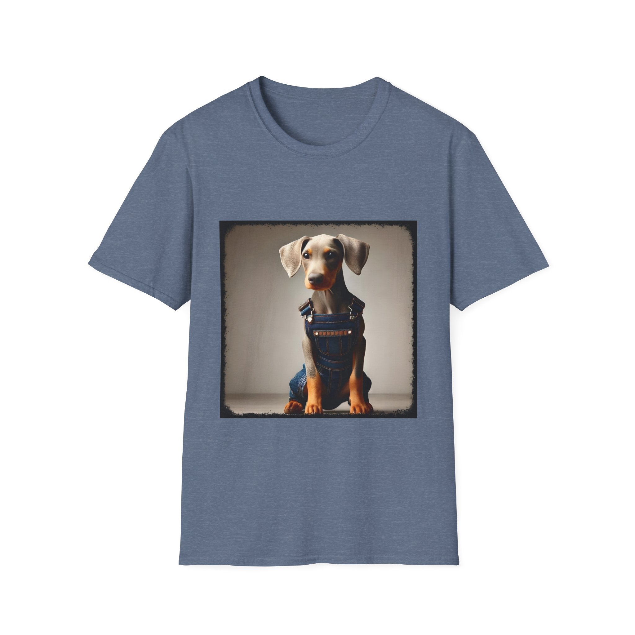 Doberman Pinscher Denim Dawg | Unisex Dog T-Shirt