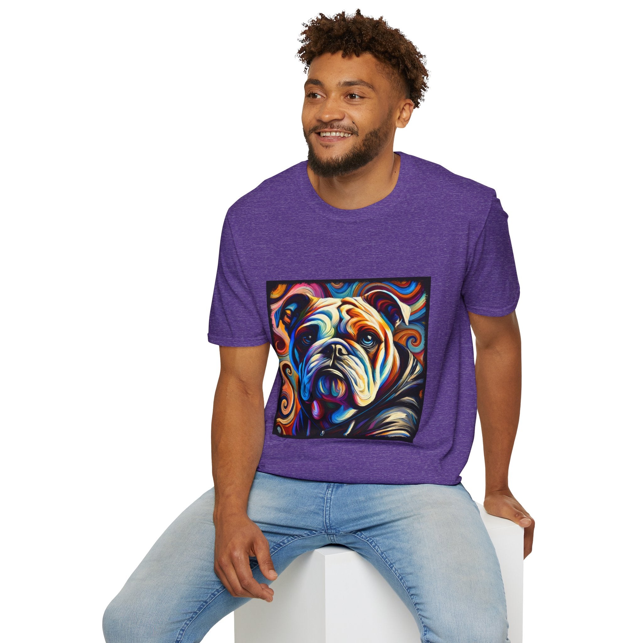 Bulldog Relaxed Swirl | Unisex Dog T-Shirt