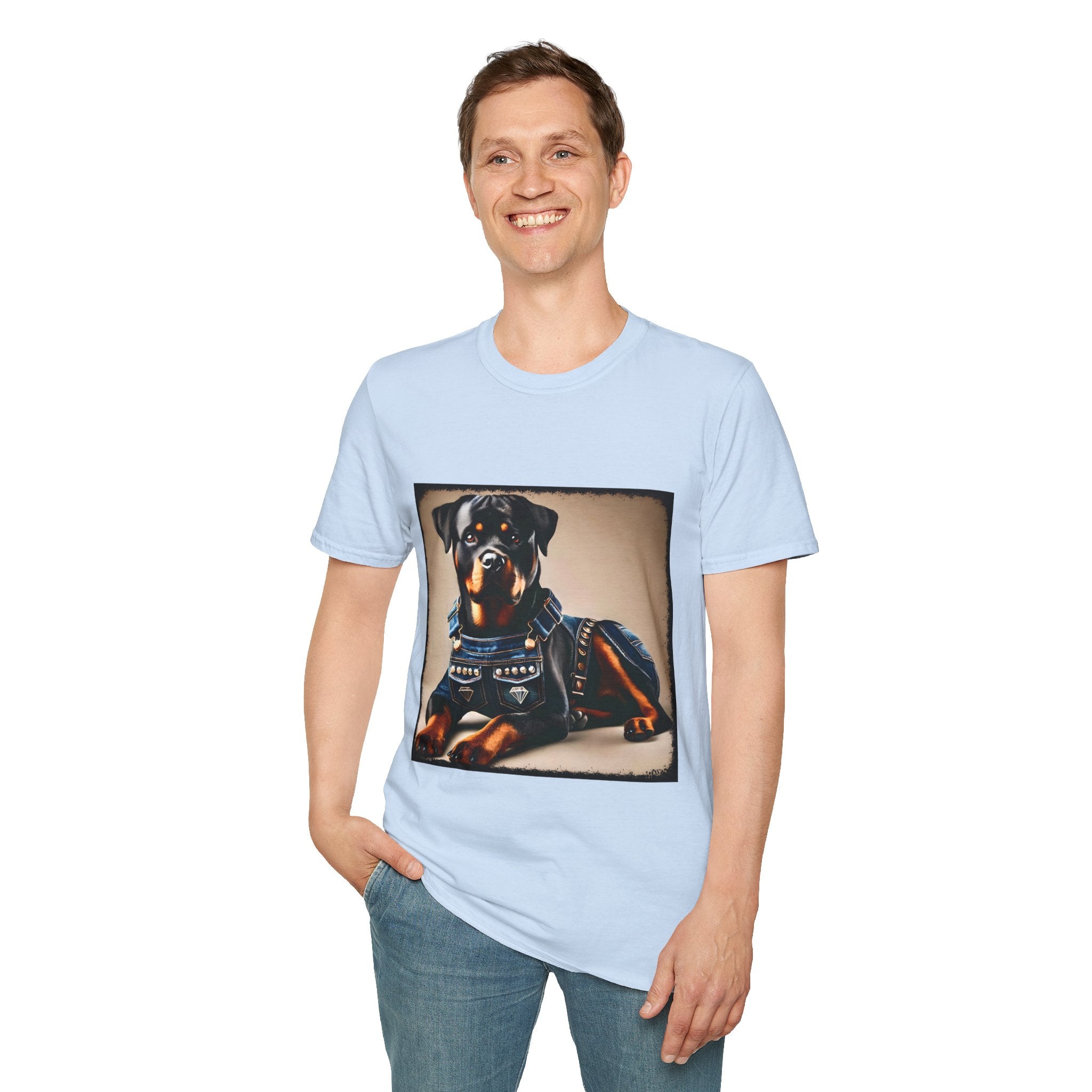 Rottweiler Denim Doll | Unisex Dog T-Shirt
