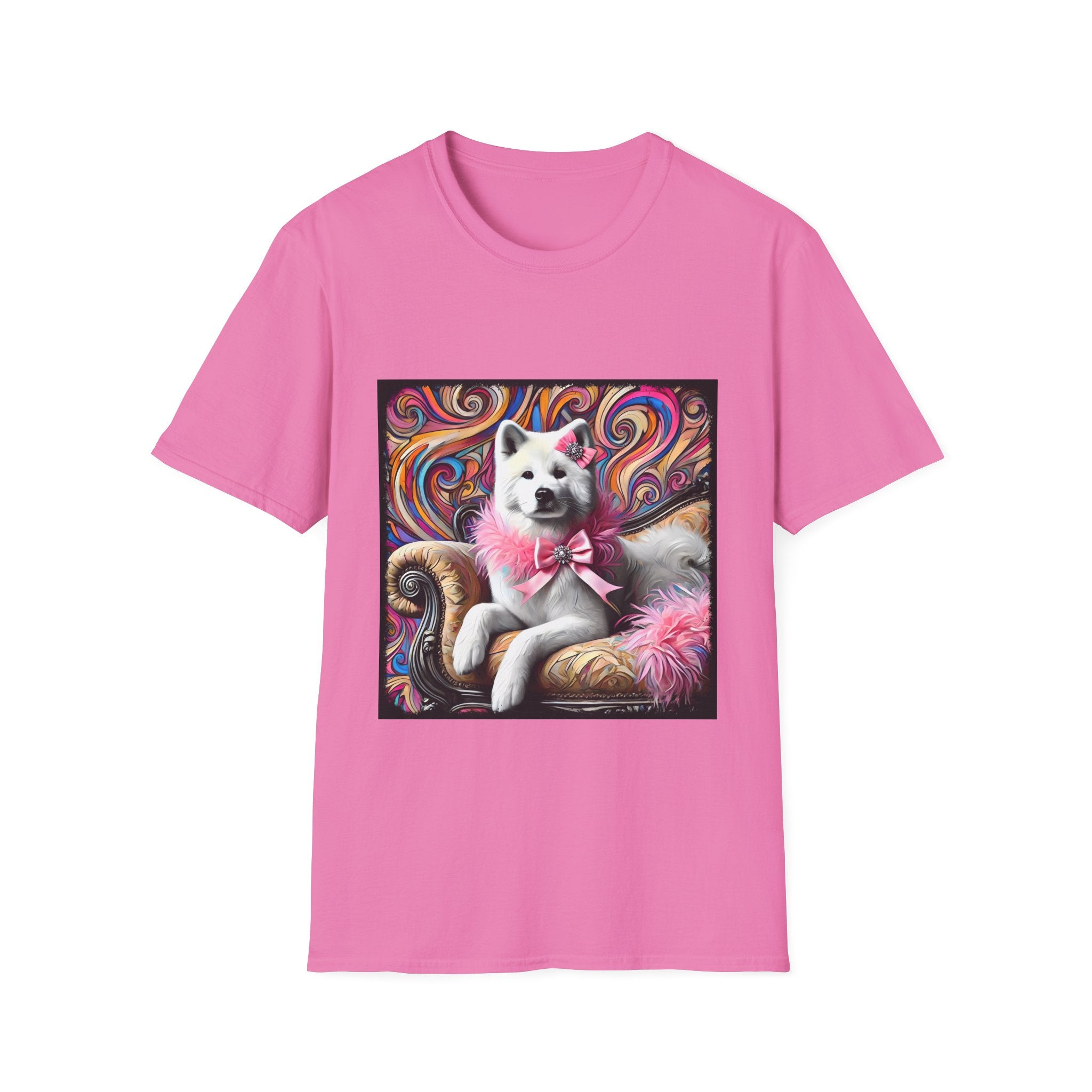 Akita Pink Sass Swirl | Unisex Dog T-Shirt