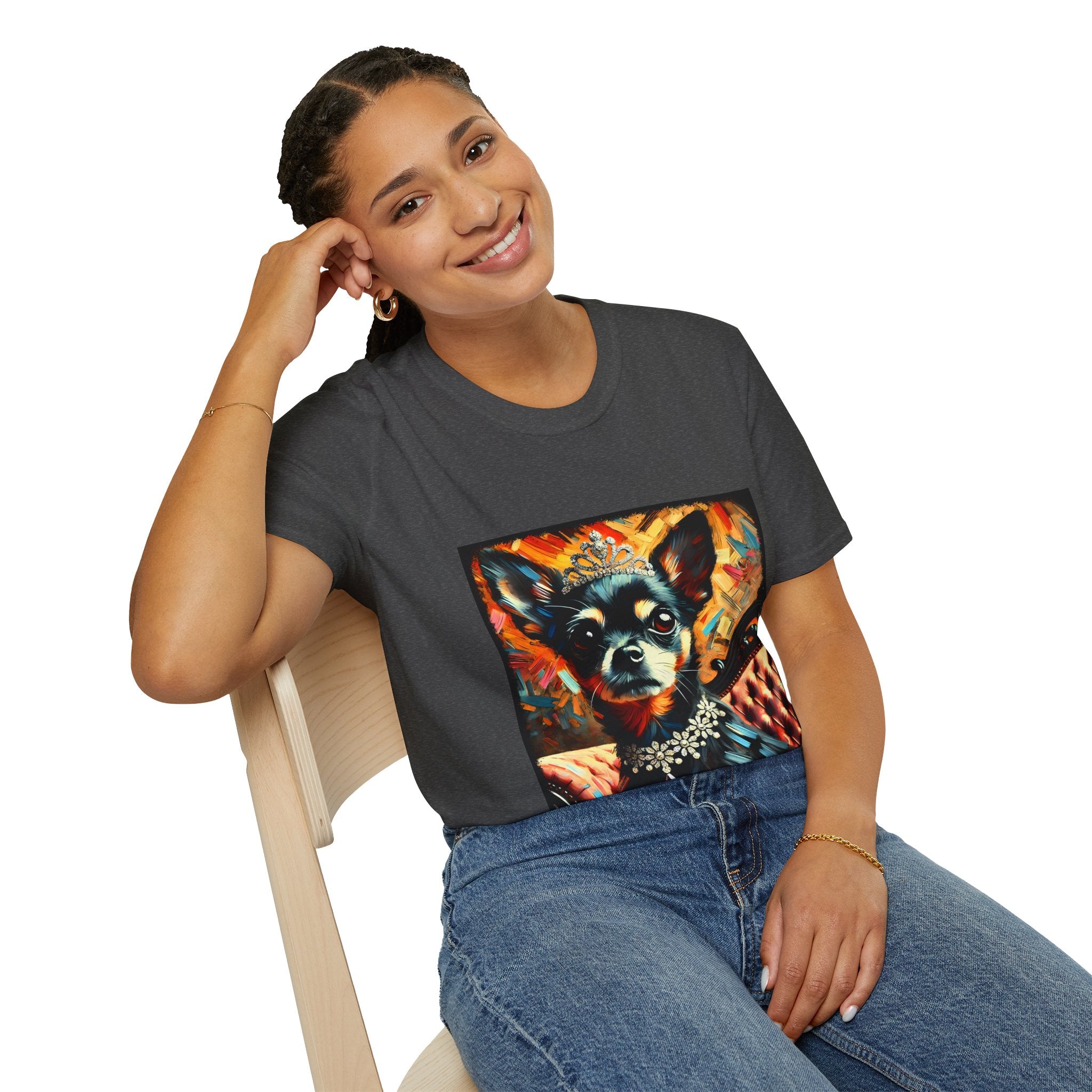 Chihuahua Poised Princess Classic | Unisex Dog T-Shirt