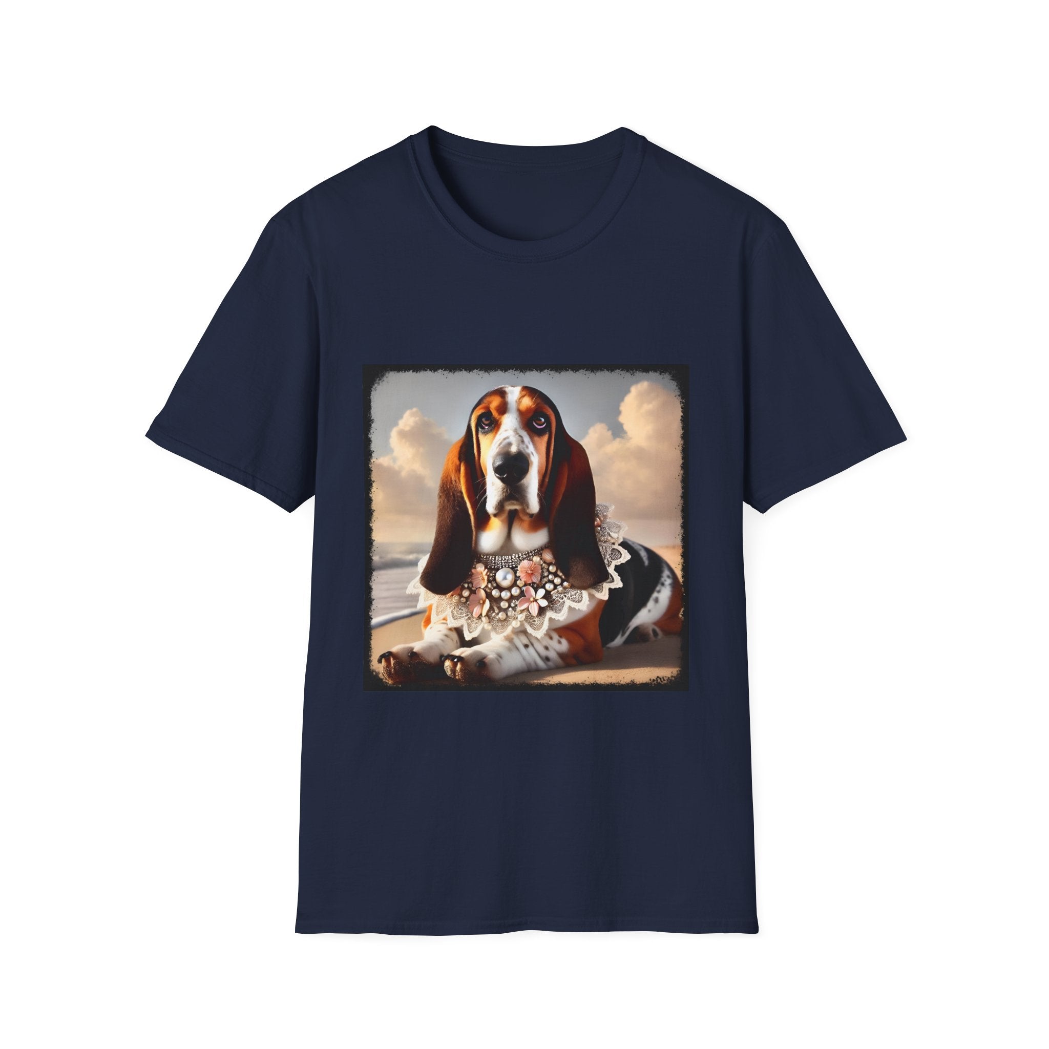 Basset Hound Beach Beauty | Unisex Dog T-Shirt