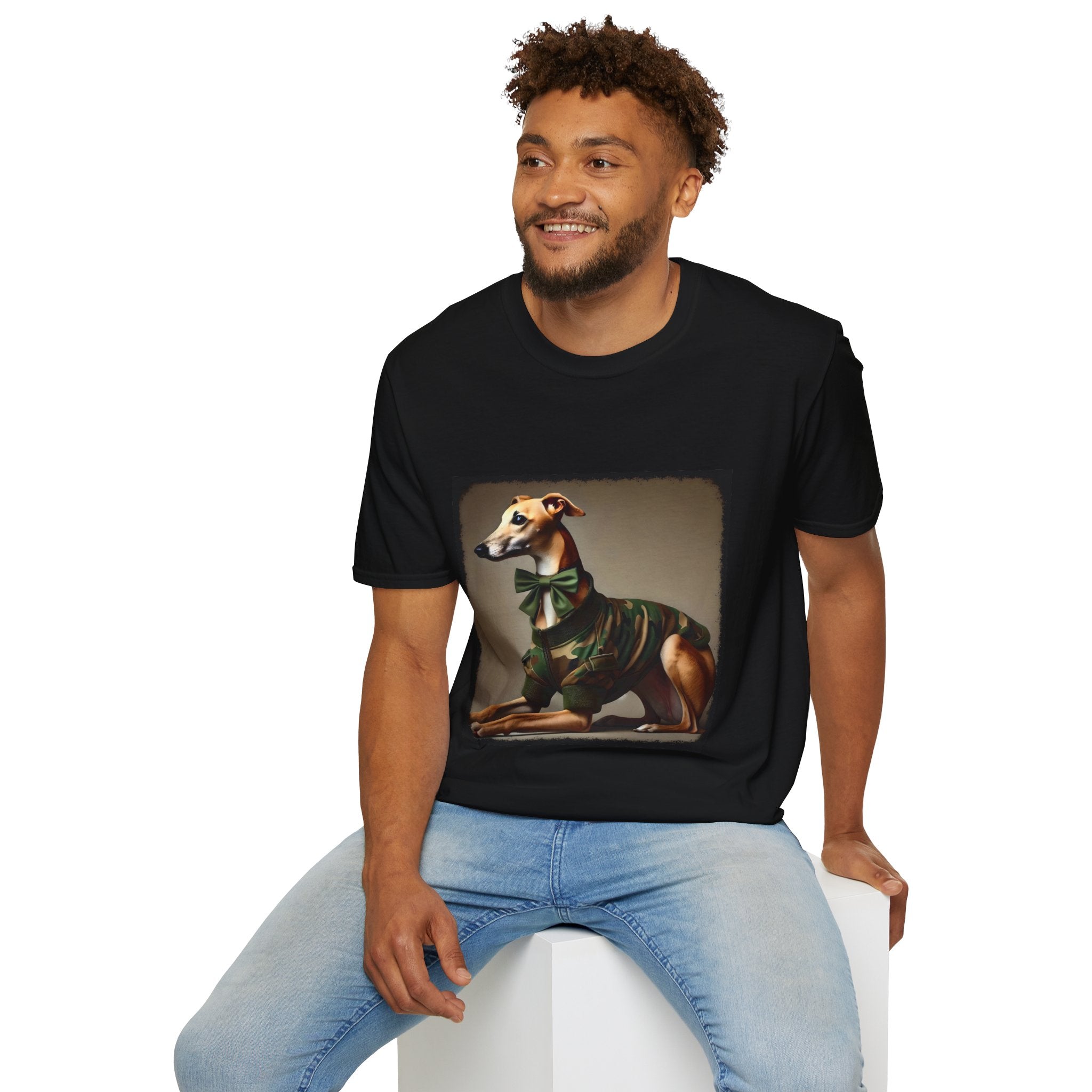 Greyhound Camo Cutie | Unisex Dog T-Shirt