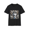 Siberian Husky B&W Bold Eyes | Unisex Dog T-Shirt