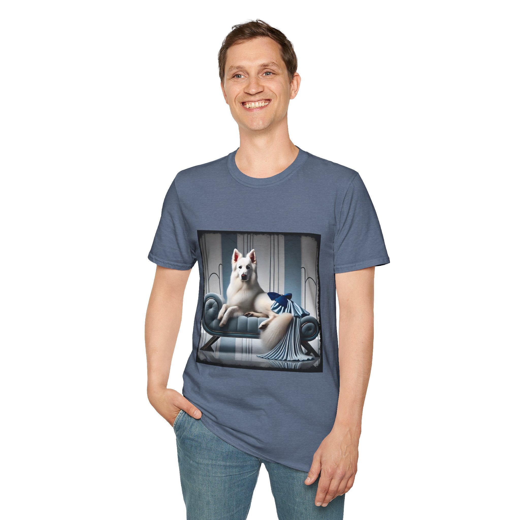 German Shepherd Blue Icon | Unisex Dog T-Shirt