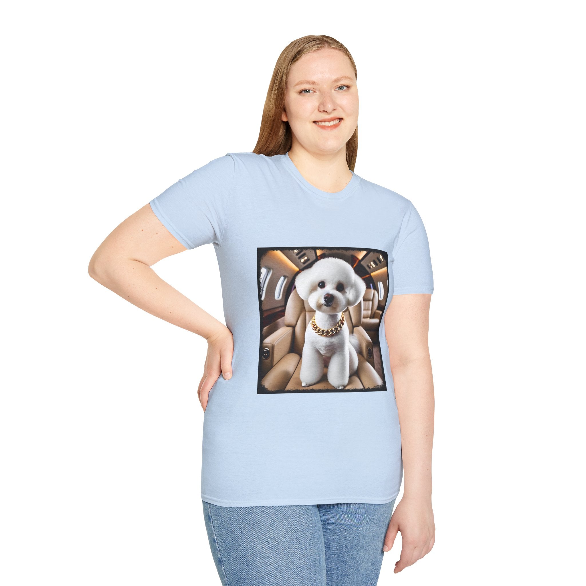 Bichon Frise Fréquent Flier | Unisex Dog T-Shirt
