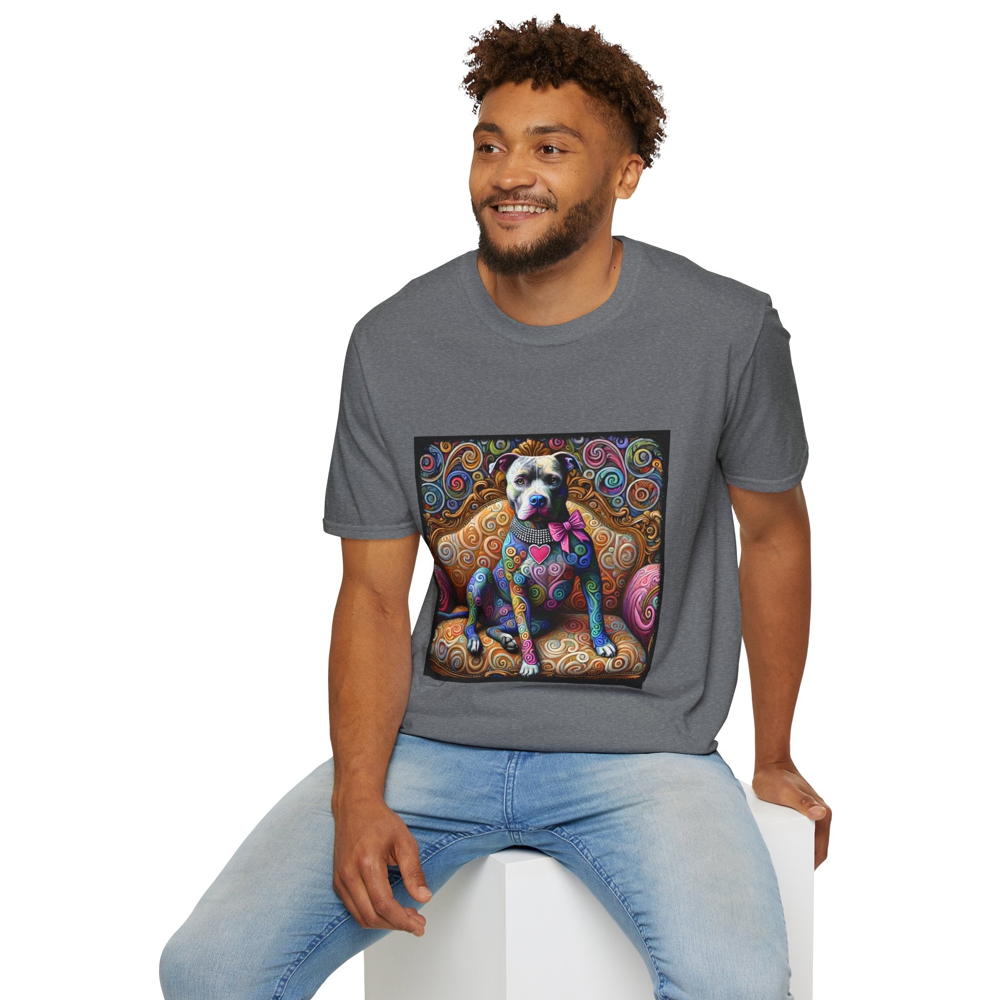 American Pit Bull Terrier Love Swirl | Unisex Dog T-Shirt