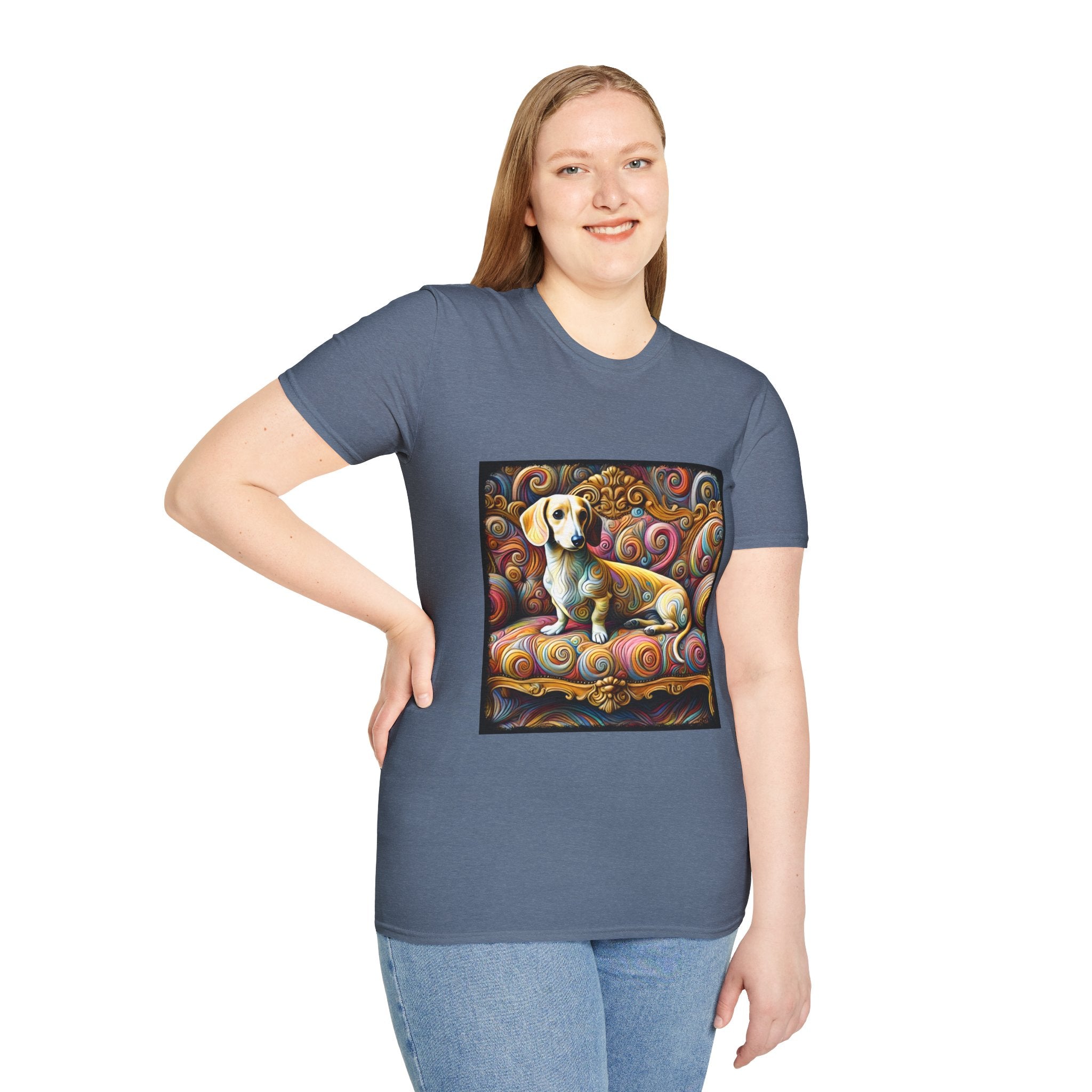 Dachshund Exquisite Swirl | Unisex Dog T-Shirt