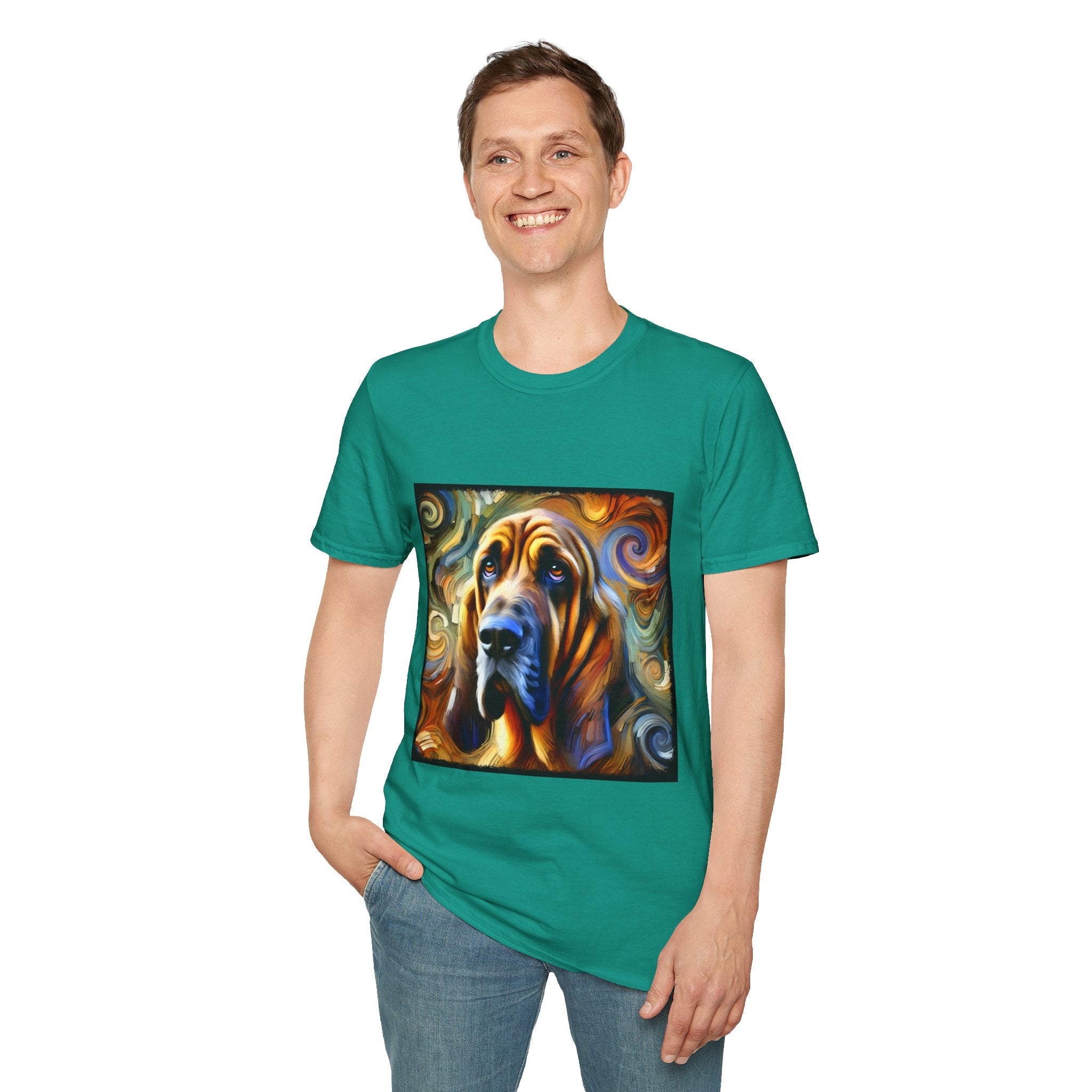 Bloodhound Warm Swirl | Unisex Dog T-Shirt