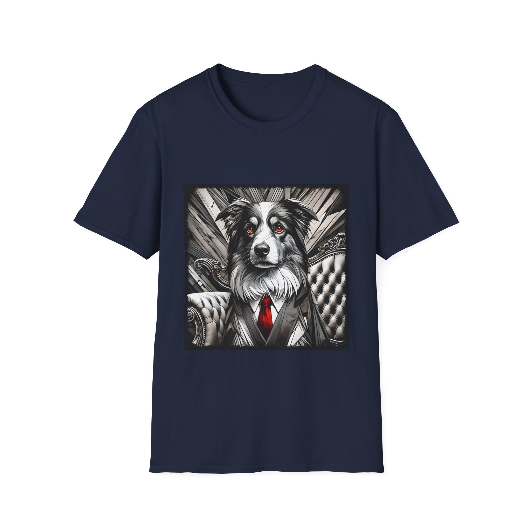 Australian Shepherd B&W Bold Eyes | Unisex Dog T-Shirt