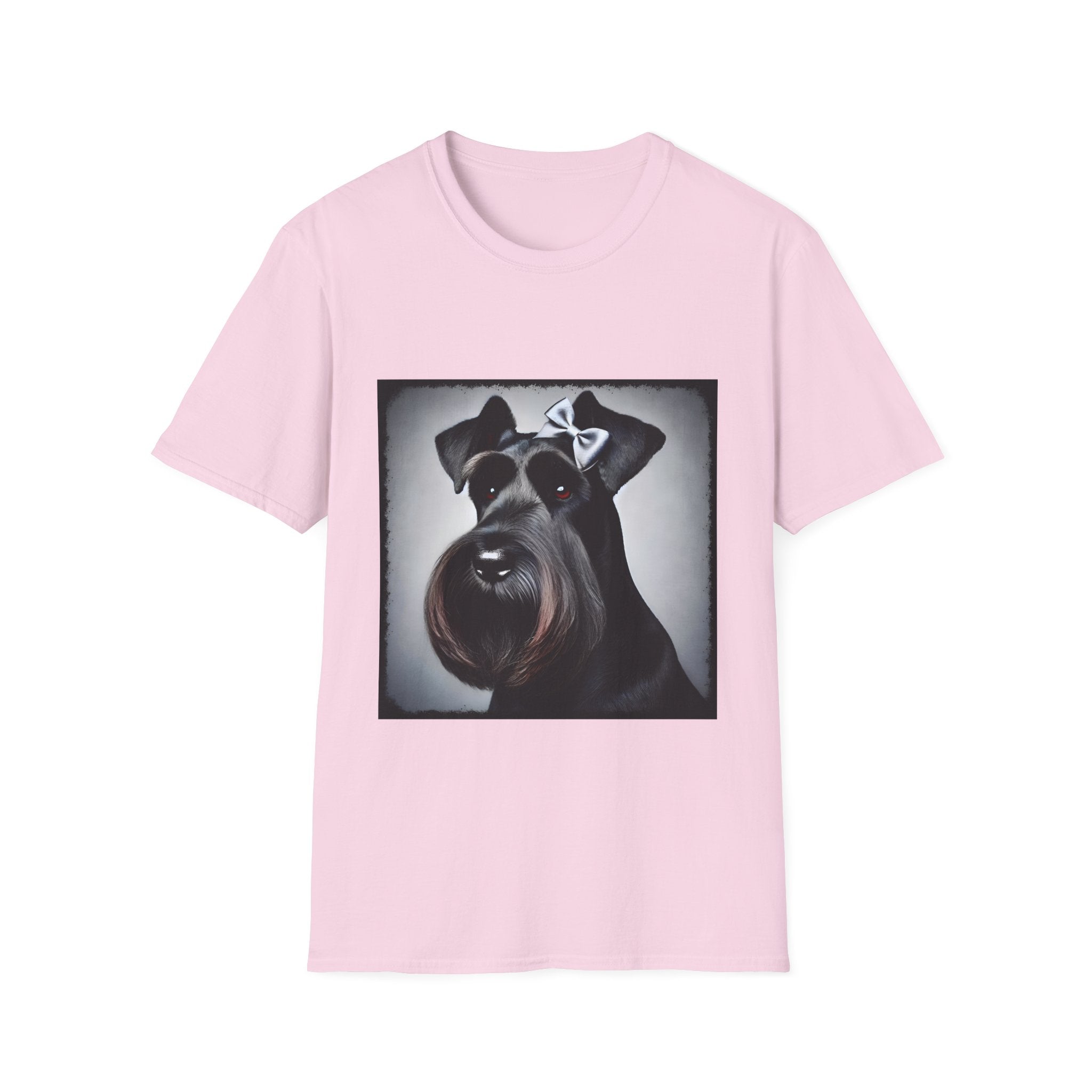 Schnauzer Bow Baddie | Unisex Dog T-Shirt