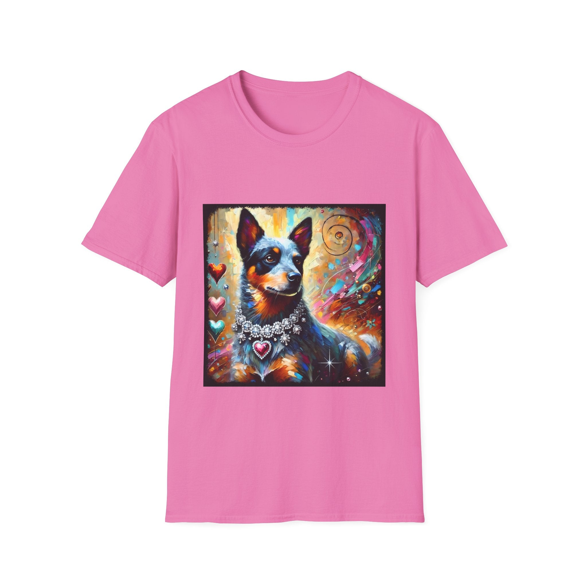 Australian Cattle Dog Diamond Heart Classic | Unisex Dog T-Shirt