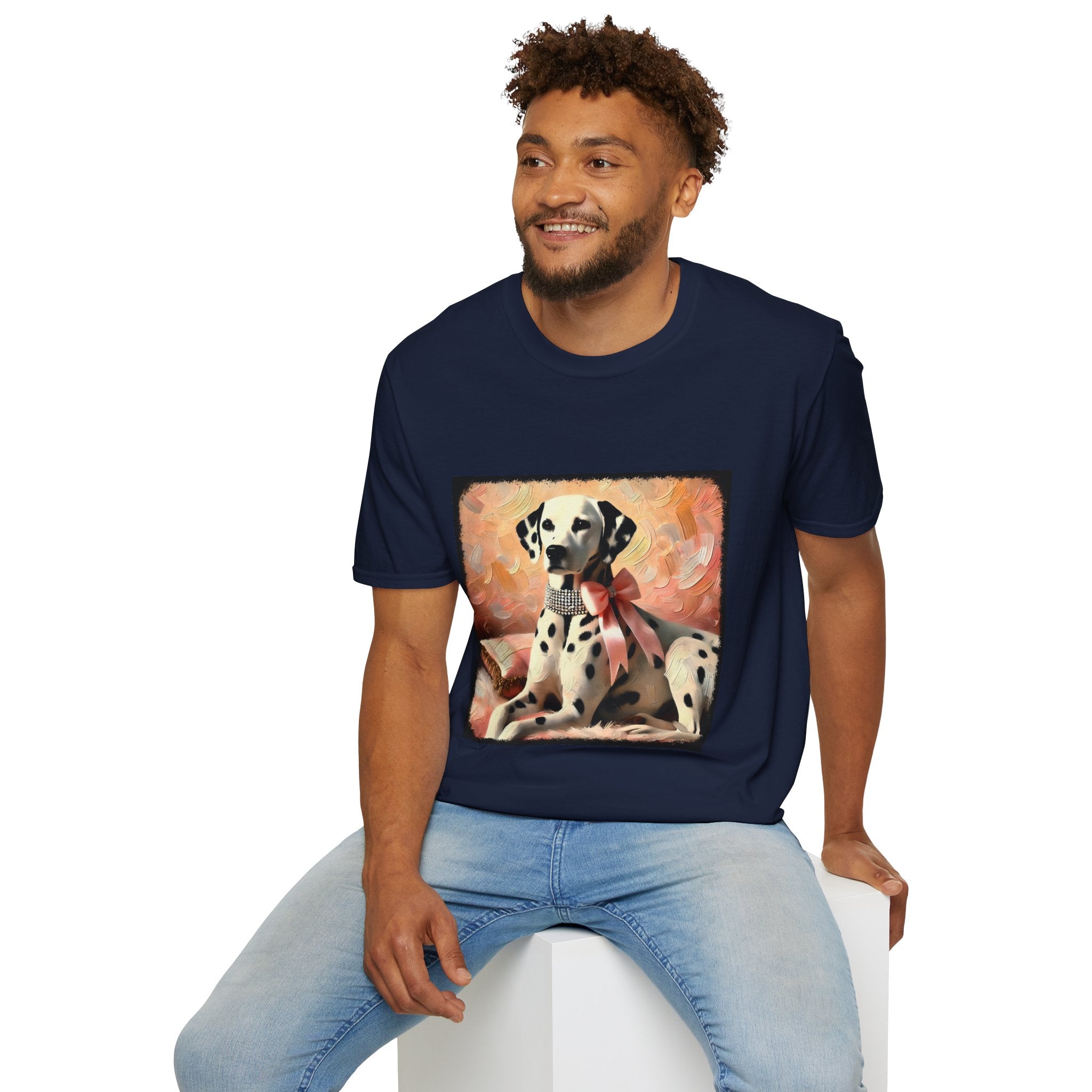 Dalmatian Diamond Bow Classic | Unisex Dog T-Shirt