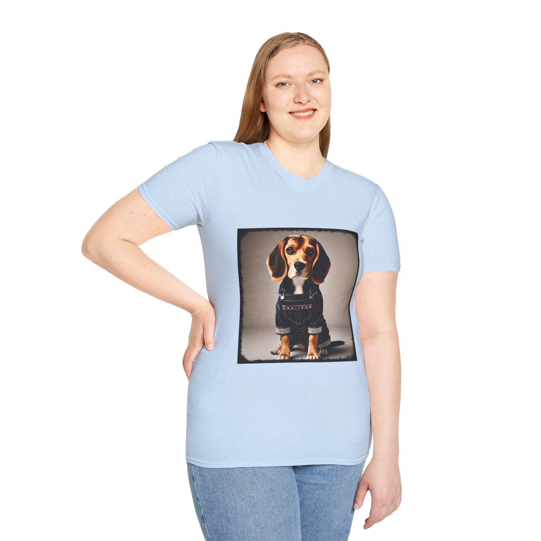 Beagle Denim Dream | Unisex Dog T-Shirt