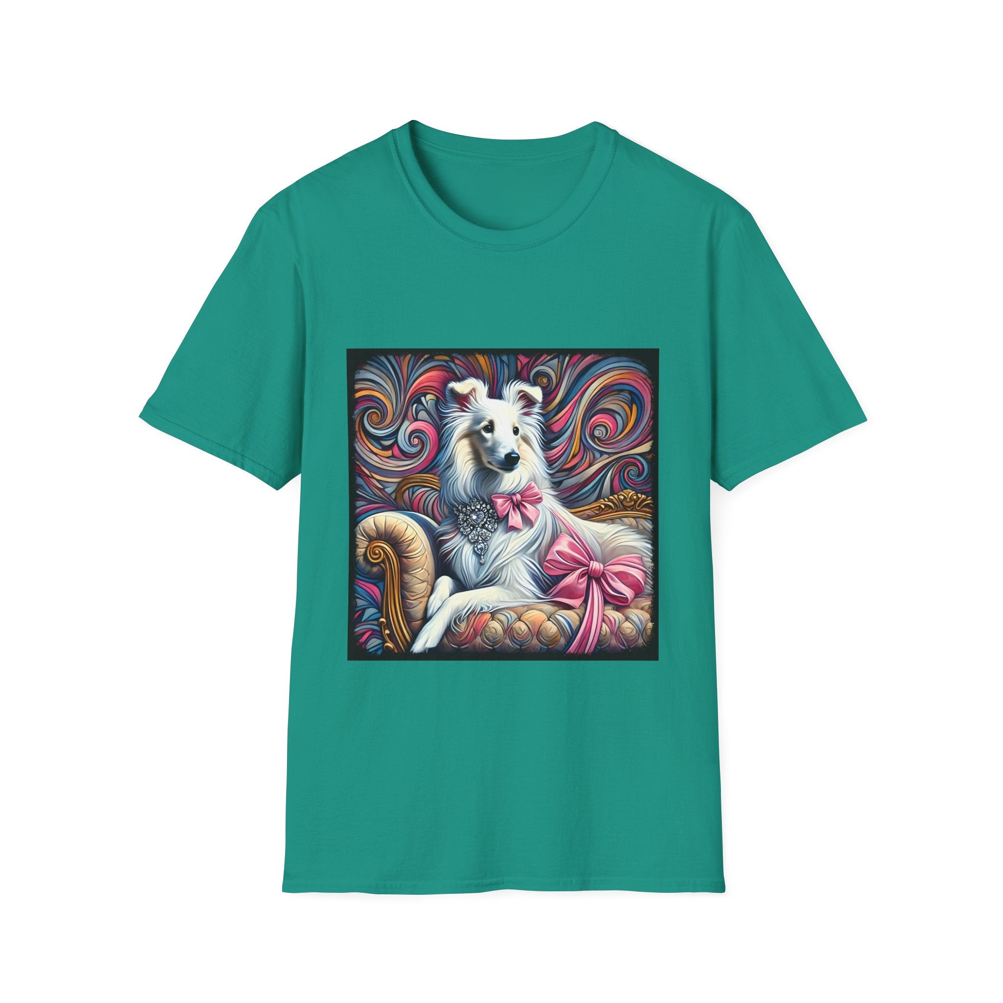 Collie Pink Princess Swirl | Unisex Dog T-Shirt