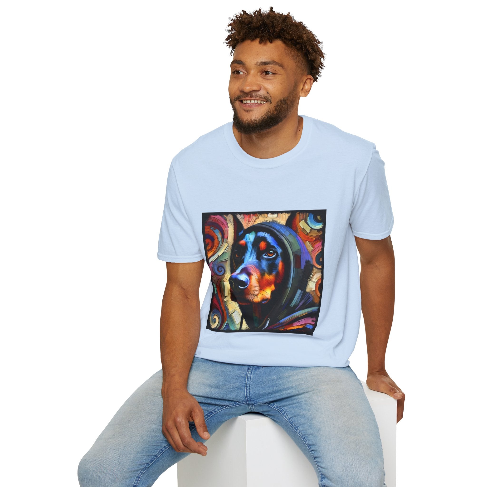 Doberman Pinscher Relaxed Swirl | Unisex Dog T-Shirt