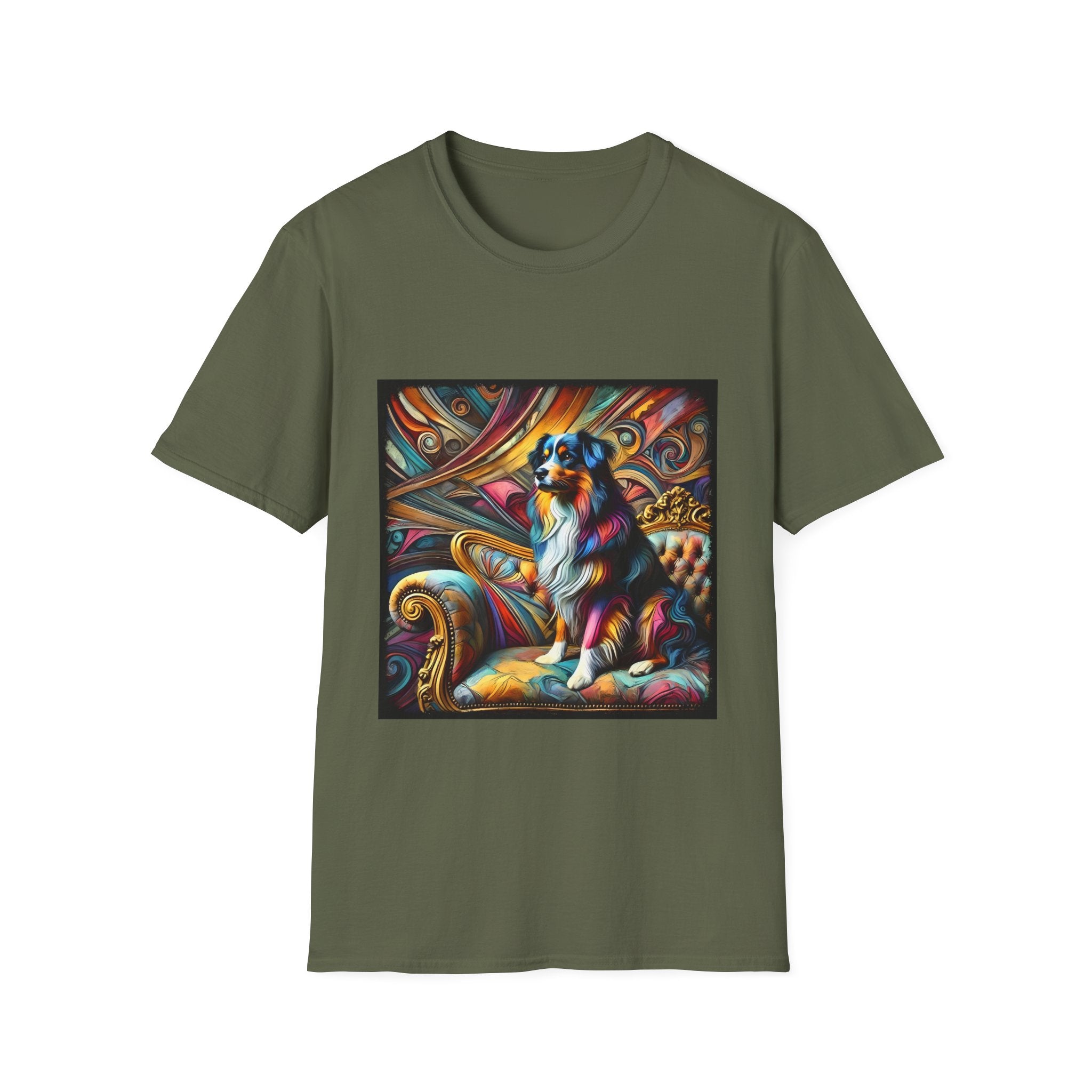 Australian Shepherd Vivd Swirl | Unisex Dog T-Shirt