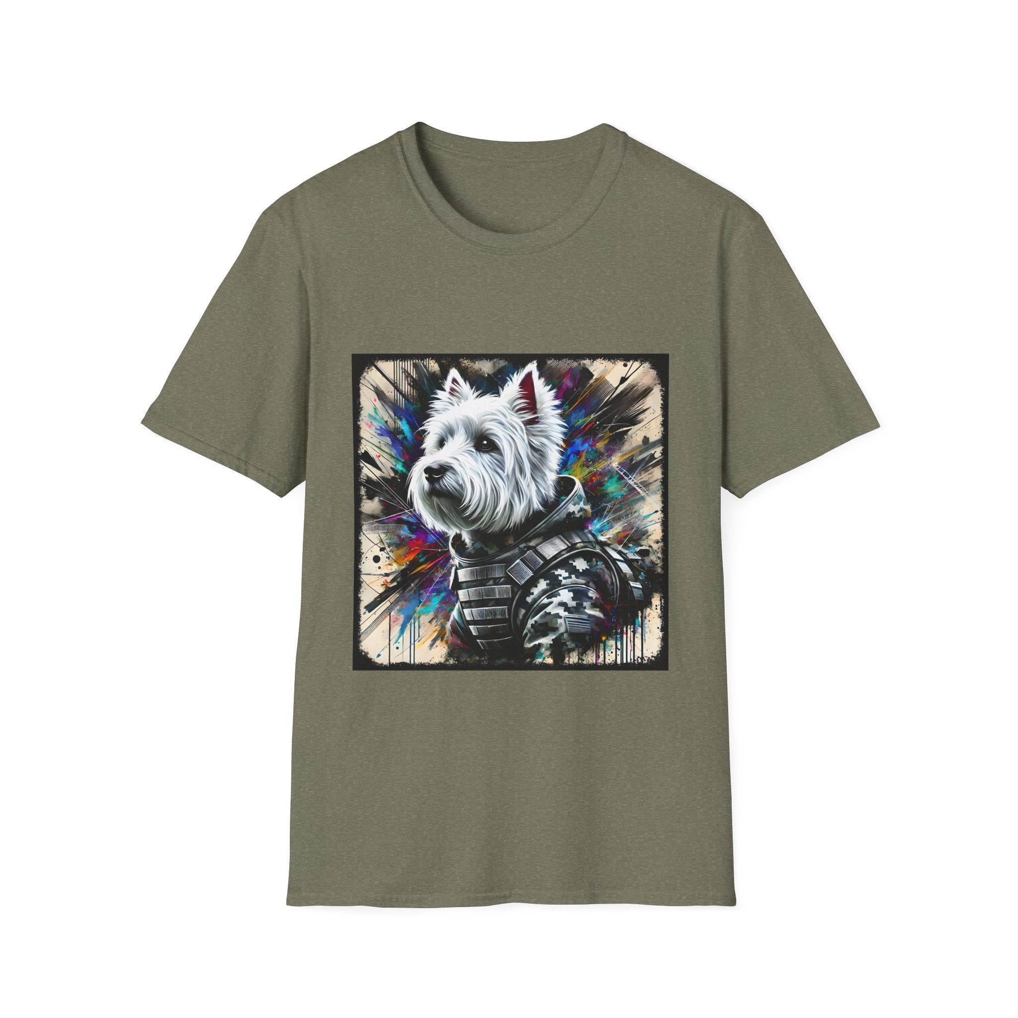 West Highland White Terrier Bold Camo Classic | Unisex Dog T-Shirt