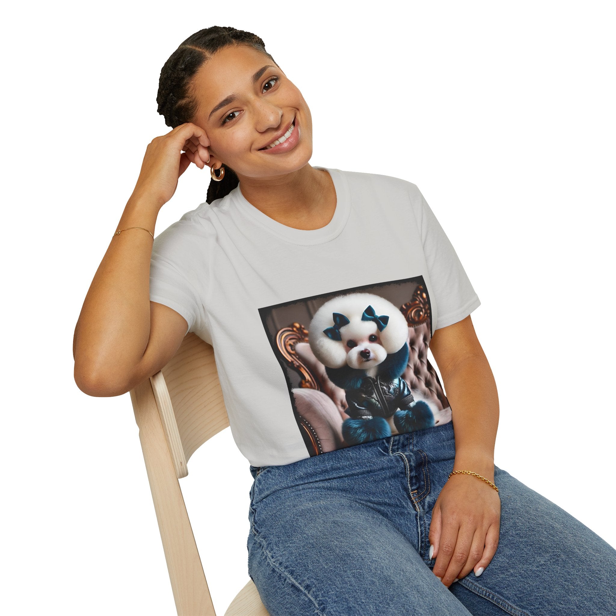 Bichon Frise Posh Pawfluencer | Unisex Dog T-Shirt