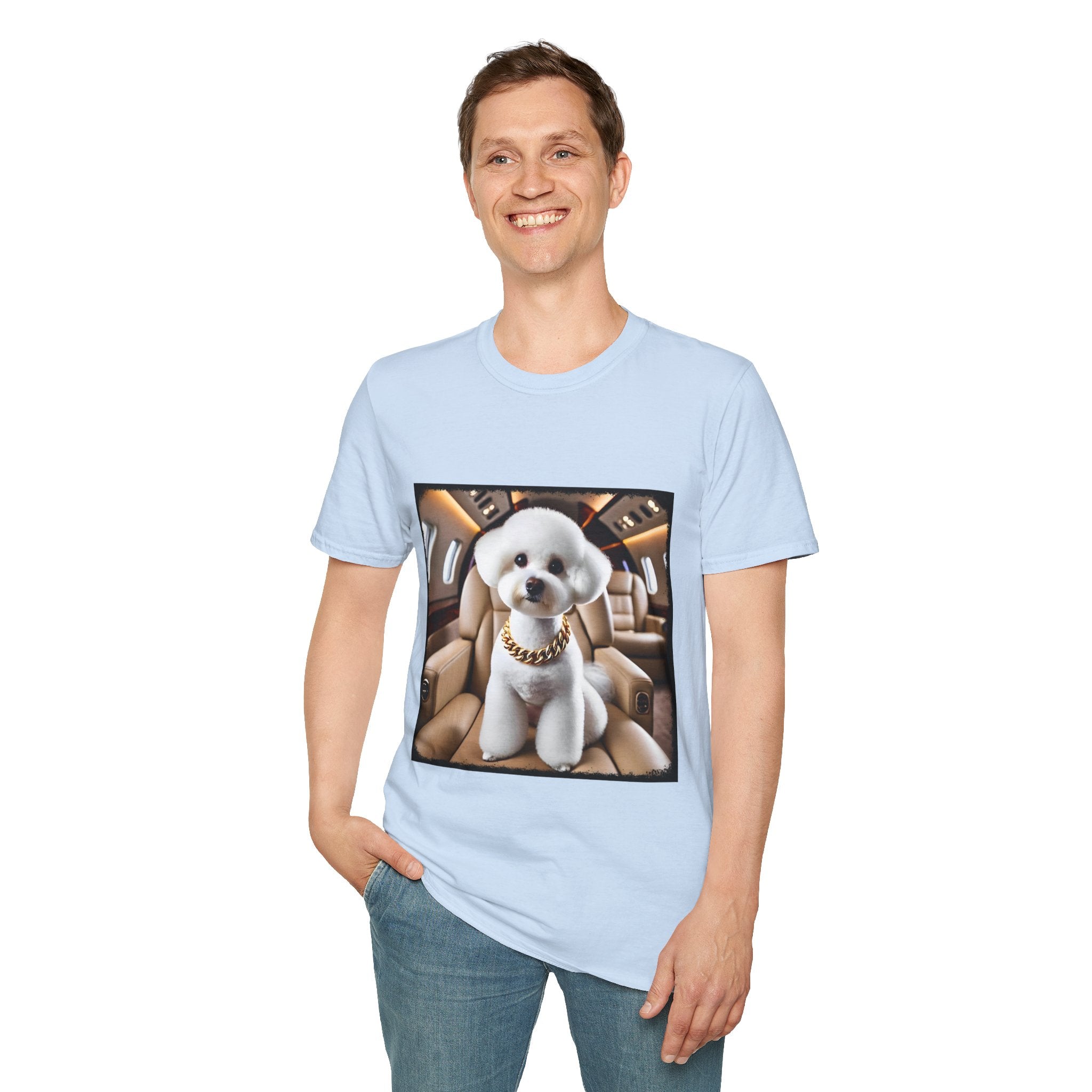 Bichon Frise Fréquent Flier | Unisex Dog T-Shirt