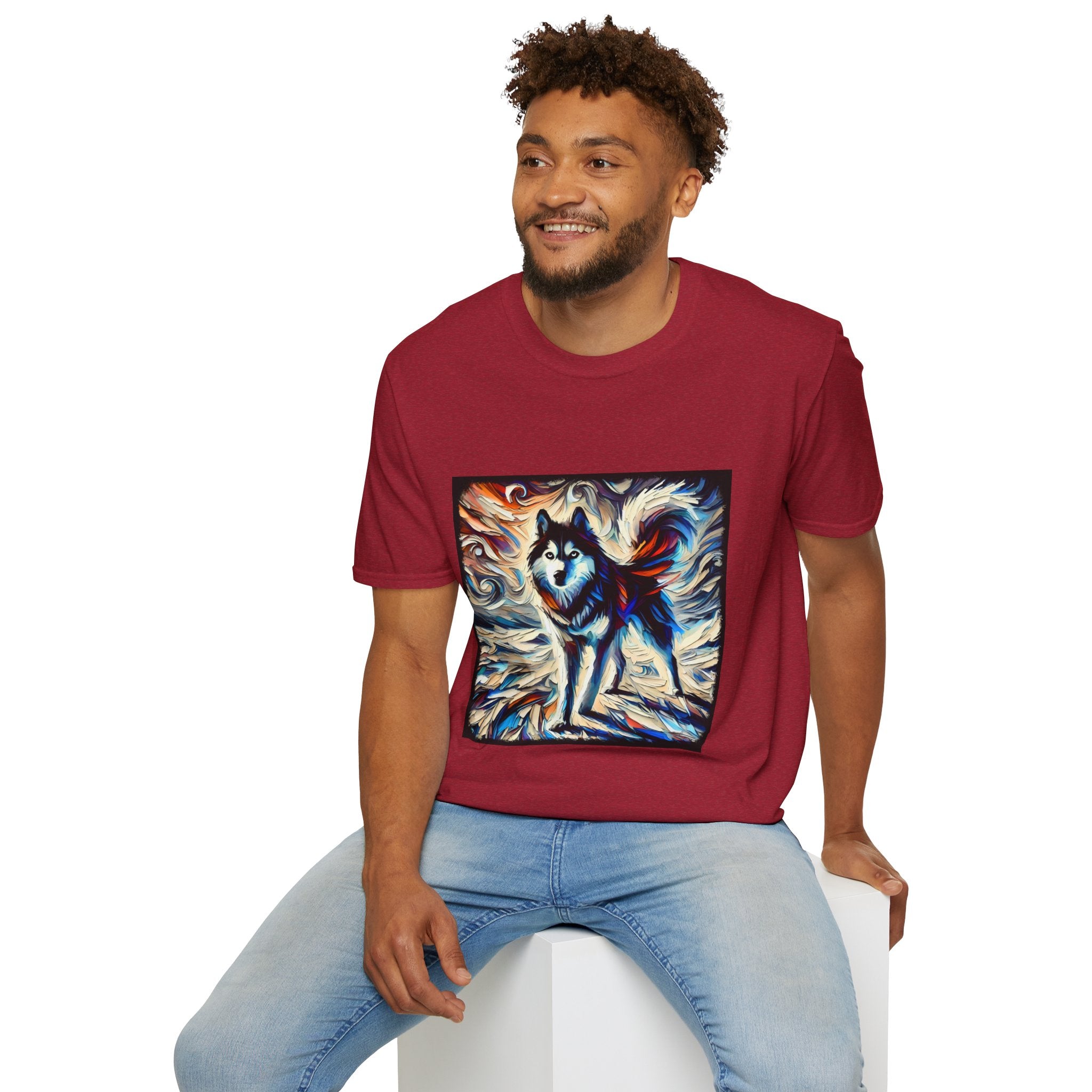 Siberian Husky Vivid Dream Swirl | Unisex Dog T-Shirt