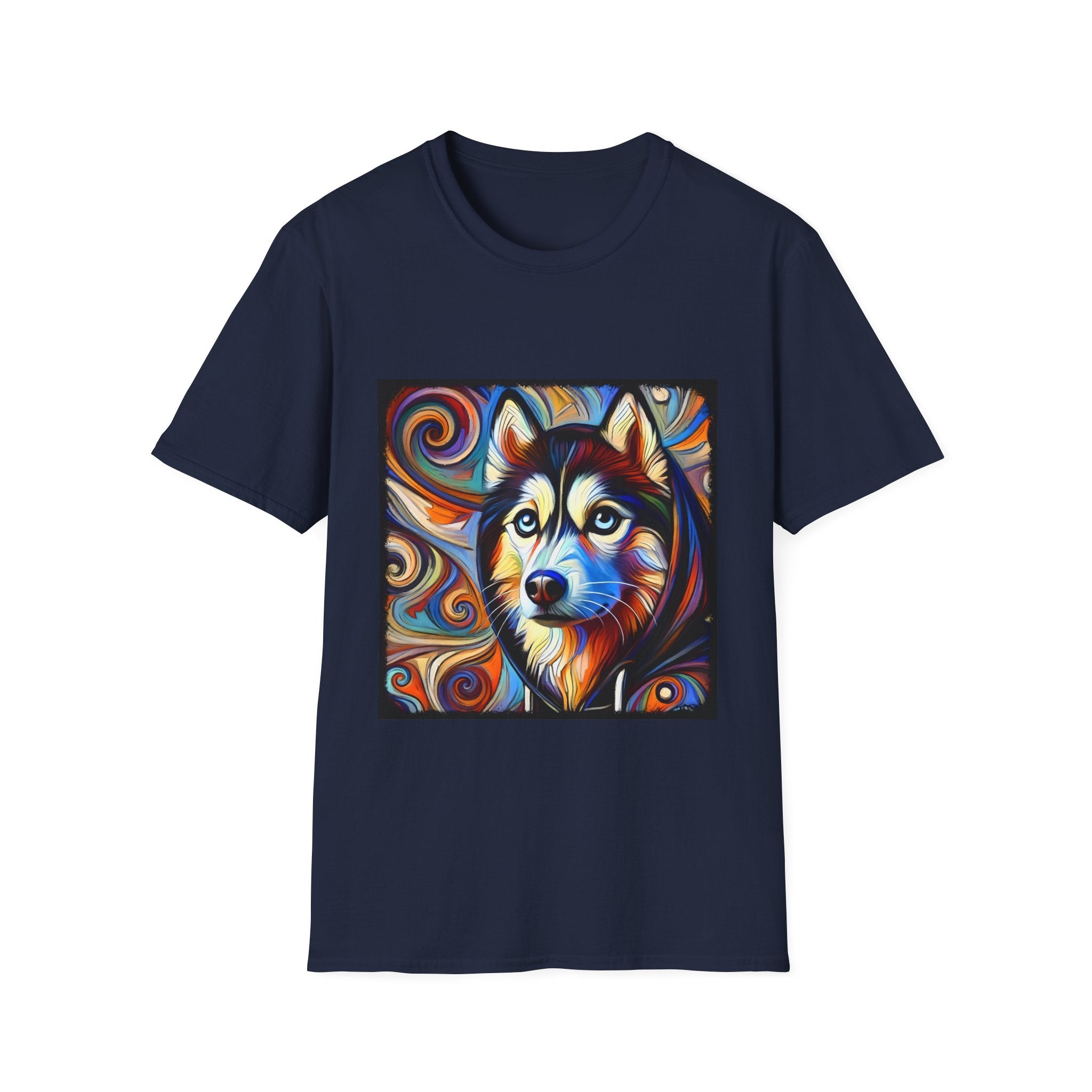 Siberian Husky Relaxed Swirl | Unisex Dog T-Shirt