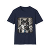 Akita B&W Bold Eyes | Unisex Dog T-Shirt