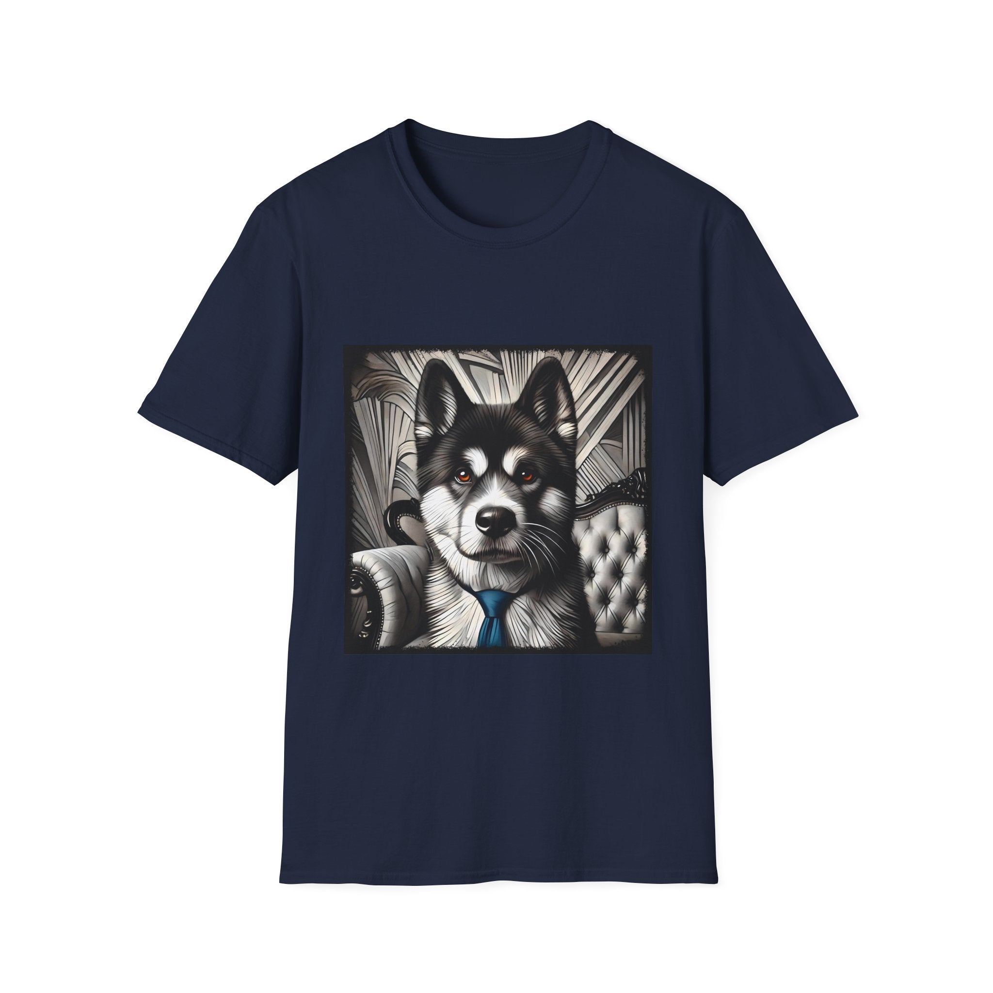 Akita B&W Bold Eyes | Unisex Dog T-Shirt