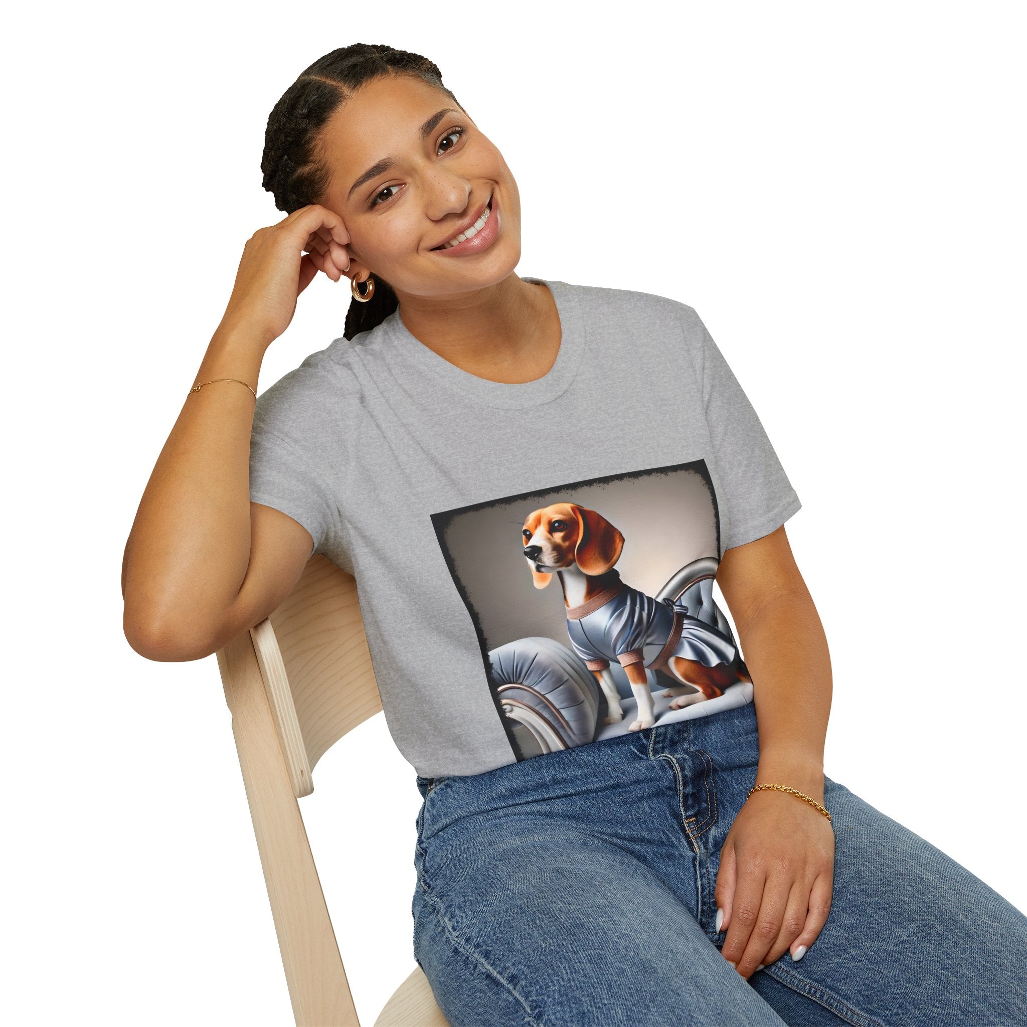 Beagle Satin Seductress | Unisex Dog T-Shirt