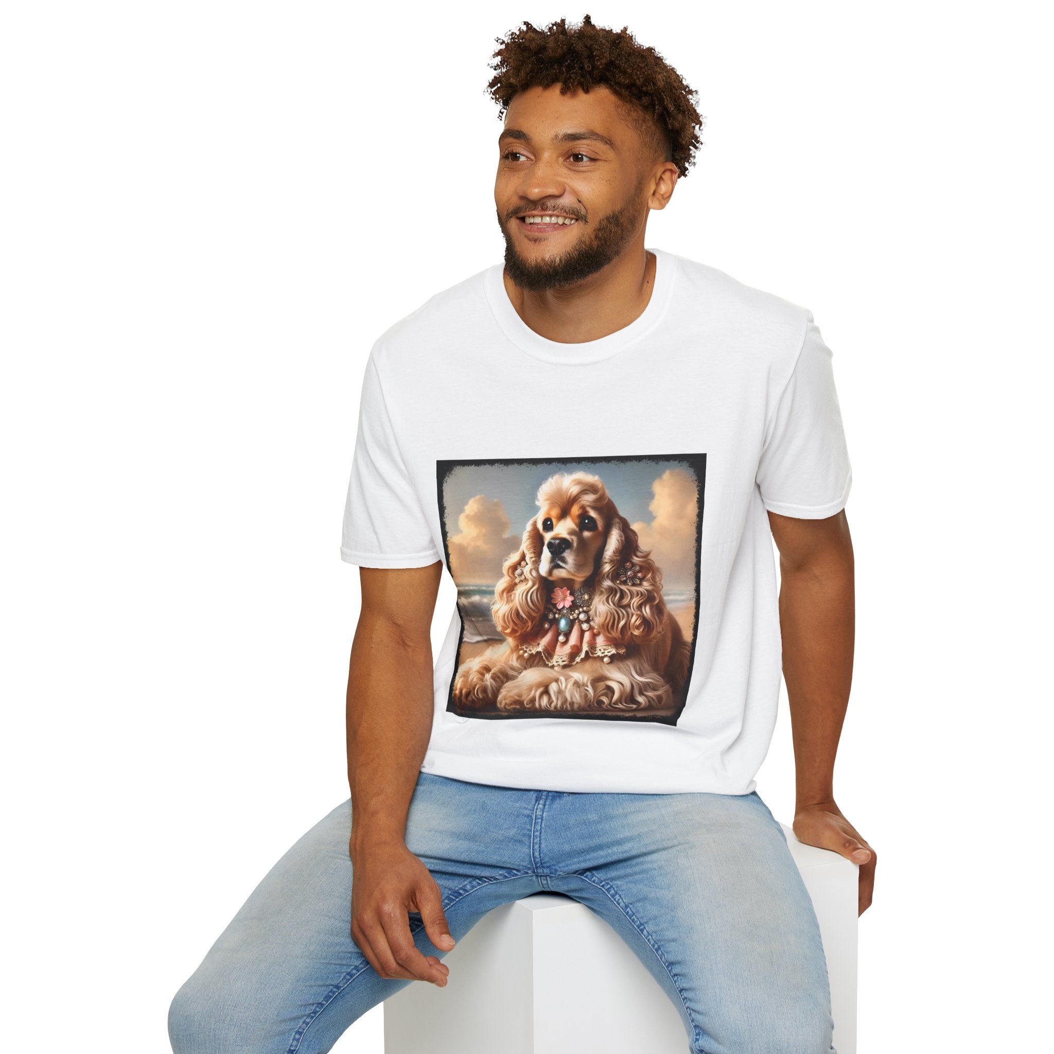 Artistic Cocker Spaniel Illustration T-Shirt – Unisex Style