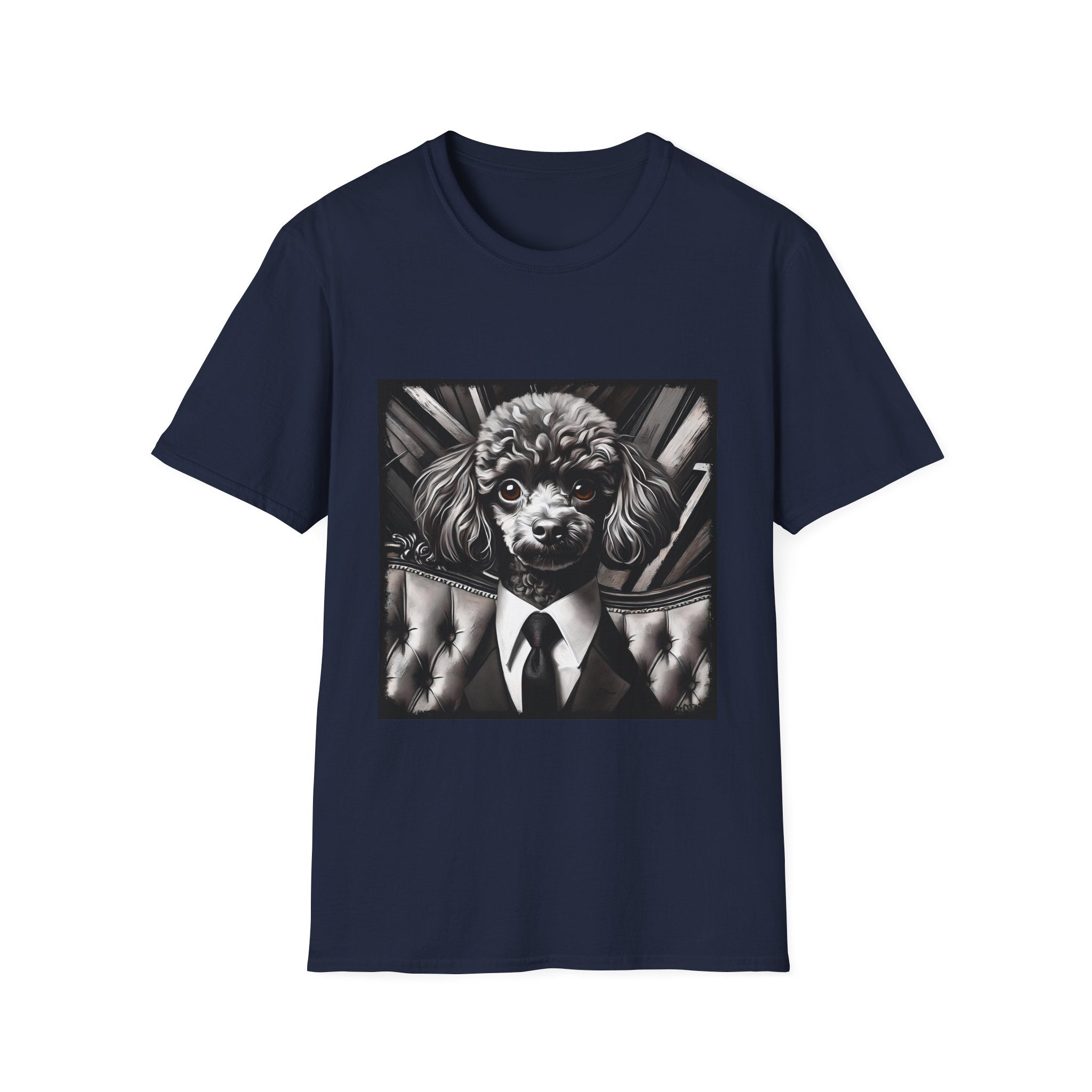 Poodle B&W Bold Eyes | Unisex Dog T-Shirt