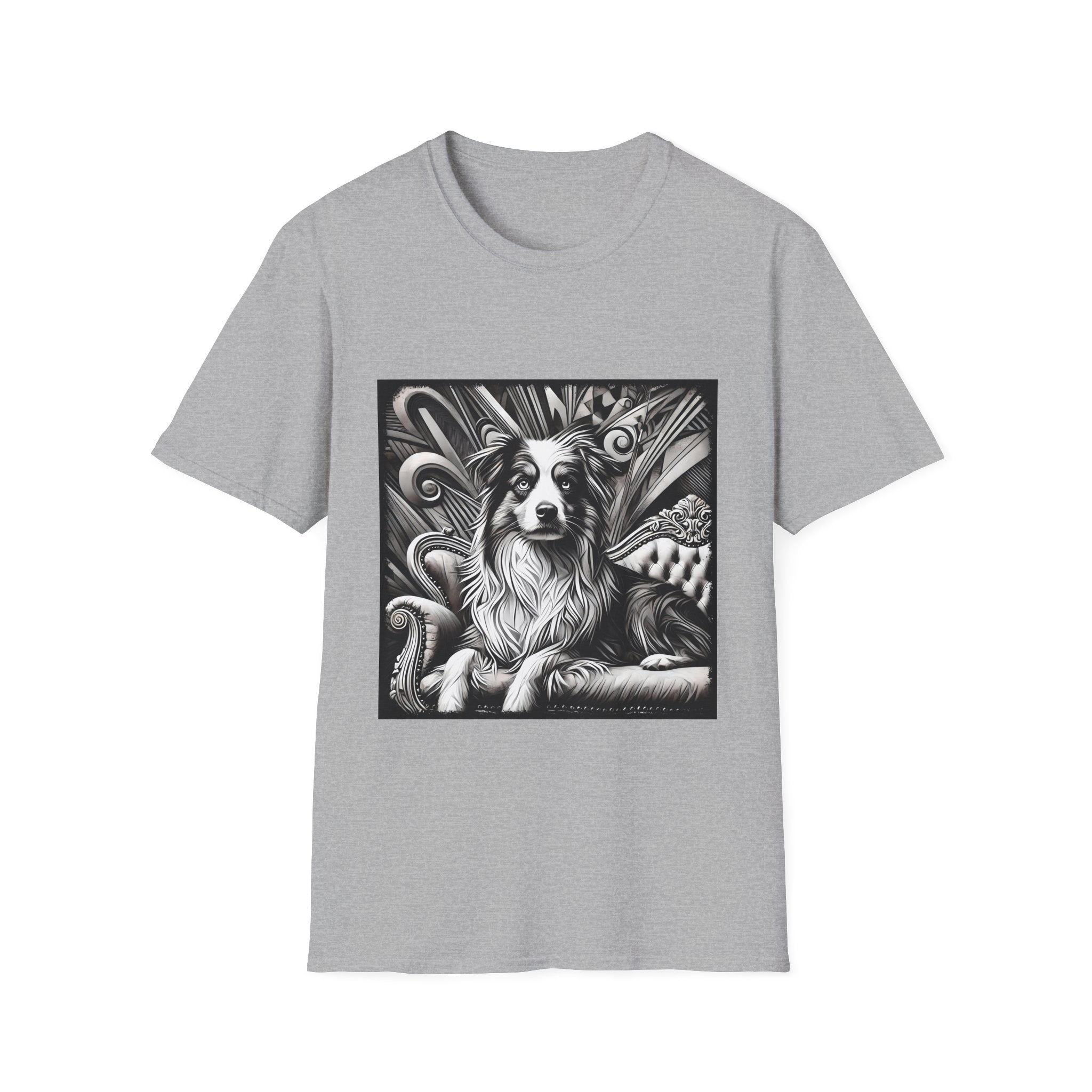 Australian Shepherd B&W Bold | Unisex Dog T-Shirt